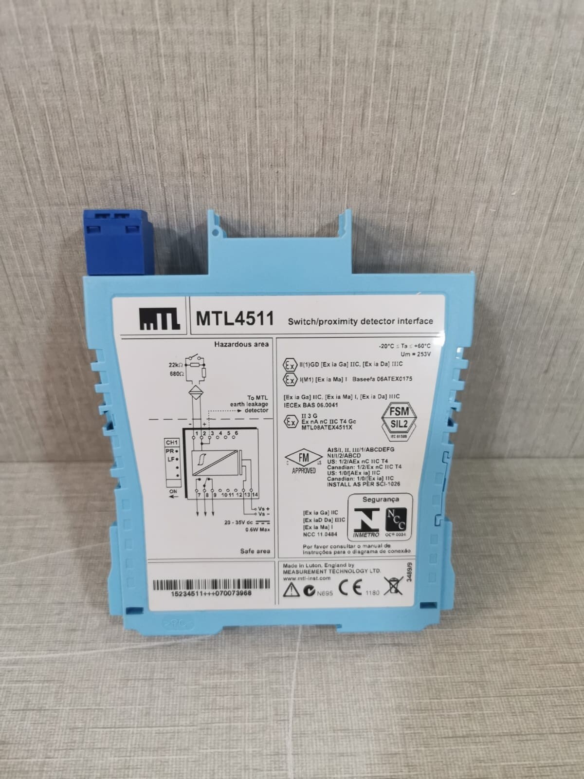 MTL MTL4511 MTL4511 Switch proximity detector interface 3