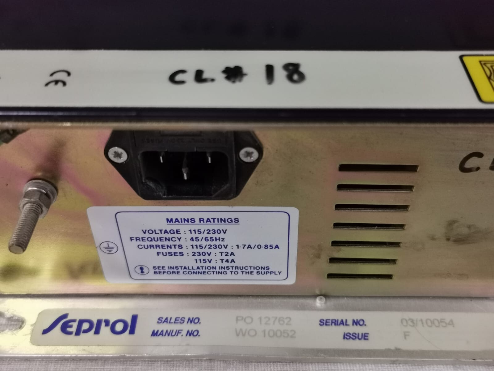 SEPROL S500 SEPROL S500 Series Monitoring and Control Device 8