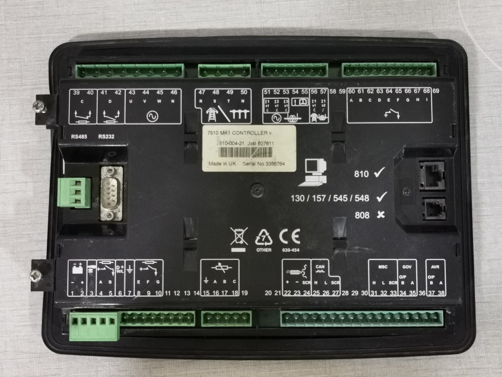 Deep Sea Electronics DSE 7510 Deep Sea Electronics DSE 7510 MK1 Controller - 7510 004 21 6