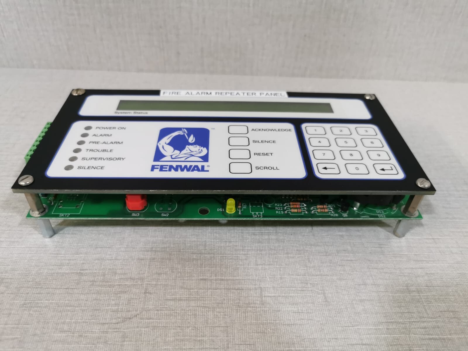 FENWAL Fire Alarm Repeater Panel Display FENWAL Fire Alarm Repeater Panel Display with Board 4