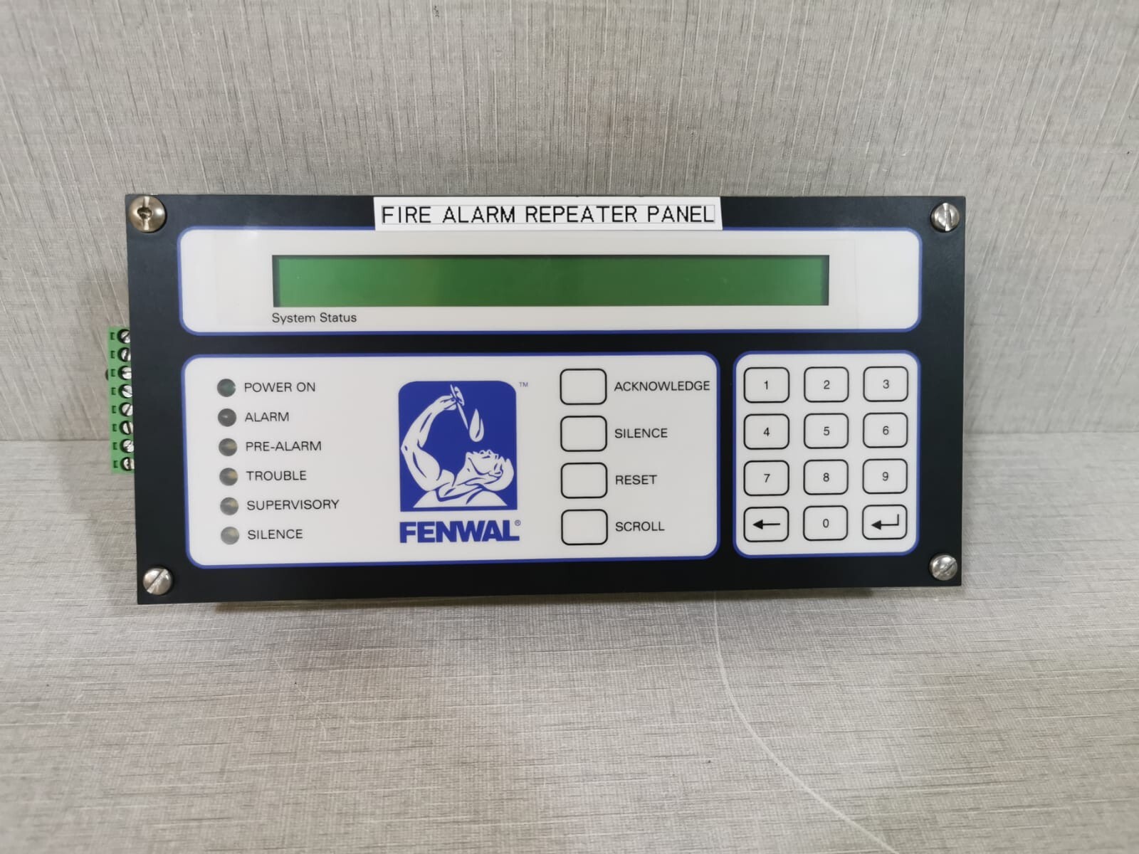 FENWAL Fire Alarm Repeater Panel Display with Board