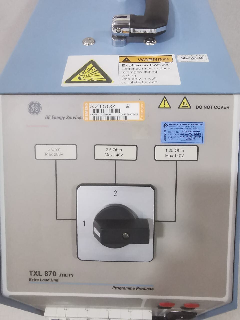 GE TXL 870 GE Energy Services TXL 870 UTILITY Extra Load Unit Programma Products 110-240V 3