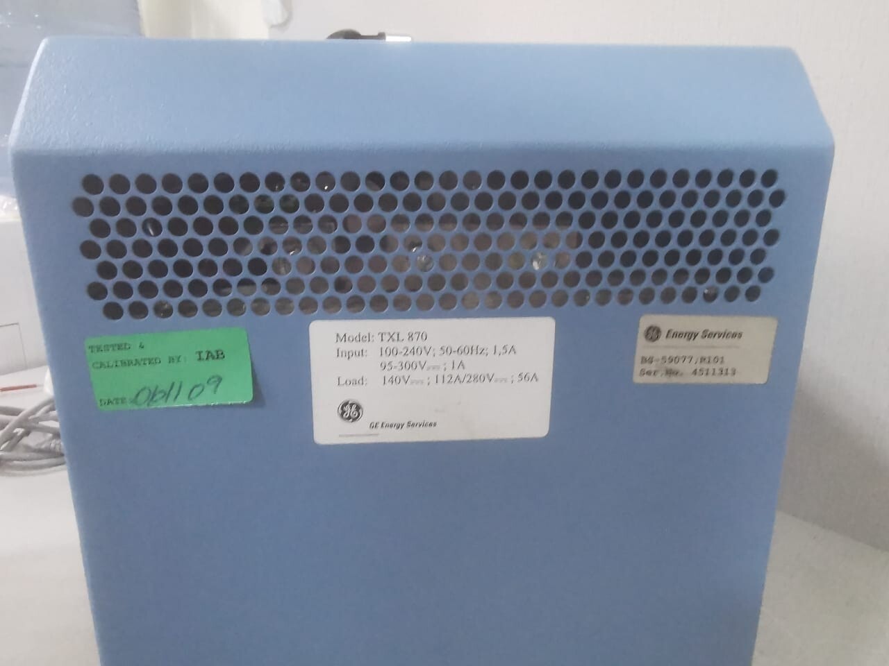GE TXL 870 GE Energy Services TXL 870 UTILITY Extra Load Unit Programma Products 110-240V 10