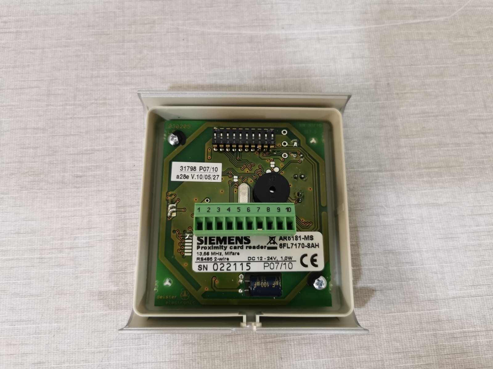 Siemens AR6181-MS , AR6182-MS Siemens AR6181-MS, AR6182-MS Proximity Card Reader 4