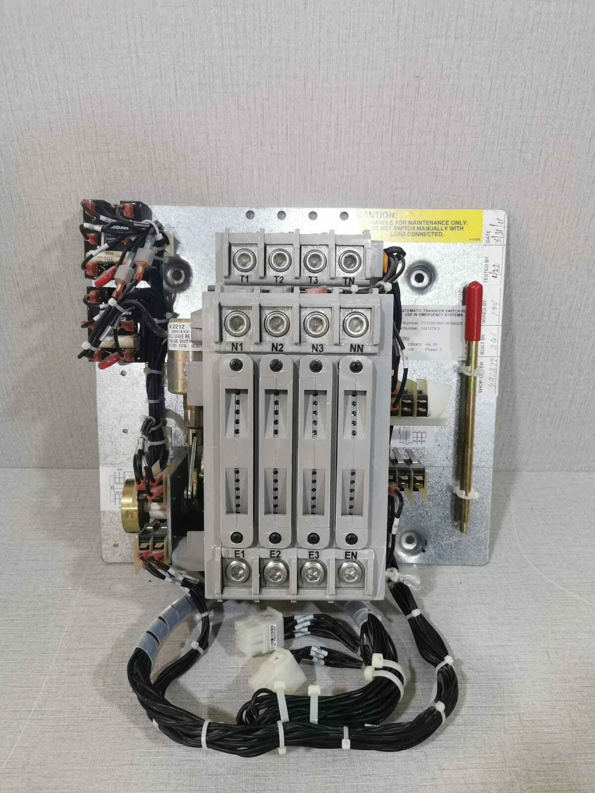 GE ZENITH CONTROLS ZS2SB01041-95N602X AUTOMATIC TRANSFER SWITCH 100 AMP 3 PHASE
