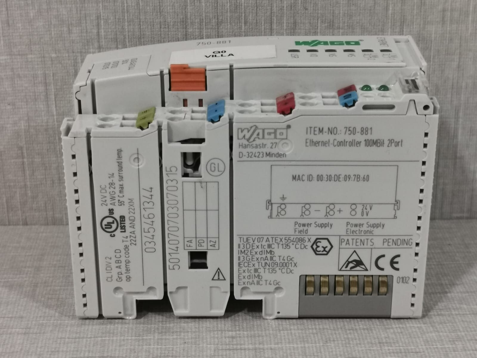 WAGO 750-881 WAGO 750-881 Ethernet Controller 3