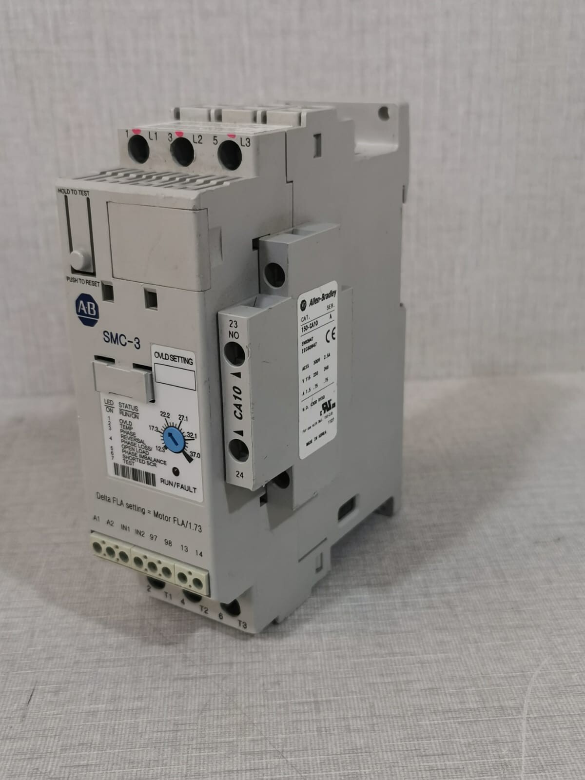 Allen Bradley 150-C37NCD Allen Bradley Soft Starter 150-C37NCD Smart Motor Controller Ser B. - 3 Phase 3