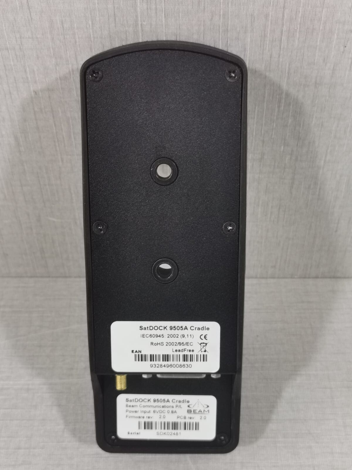 BEAM UNKNOWN BEAM SatDOCK 9505A Cradle Handsfree Vehicle Kit - Charging Station 9