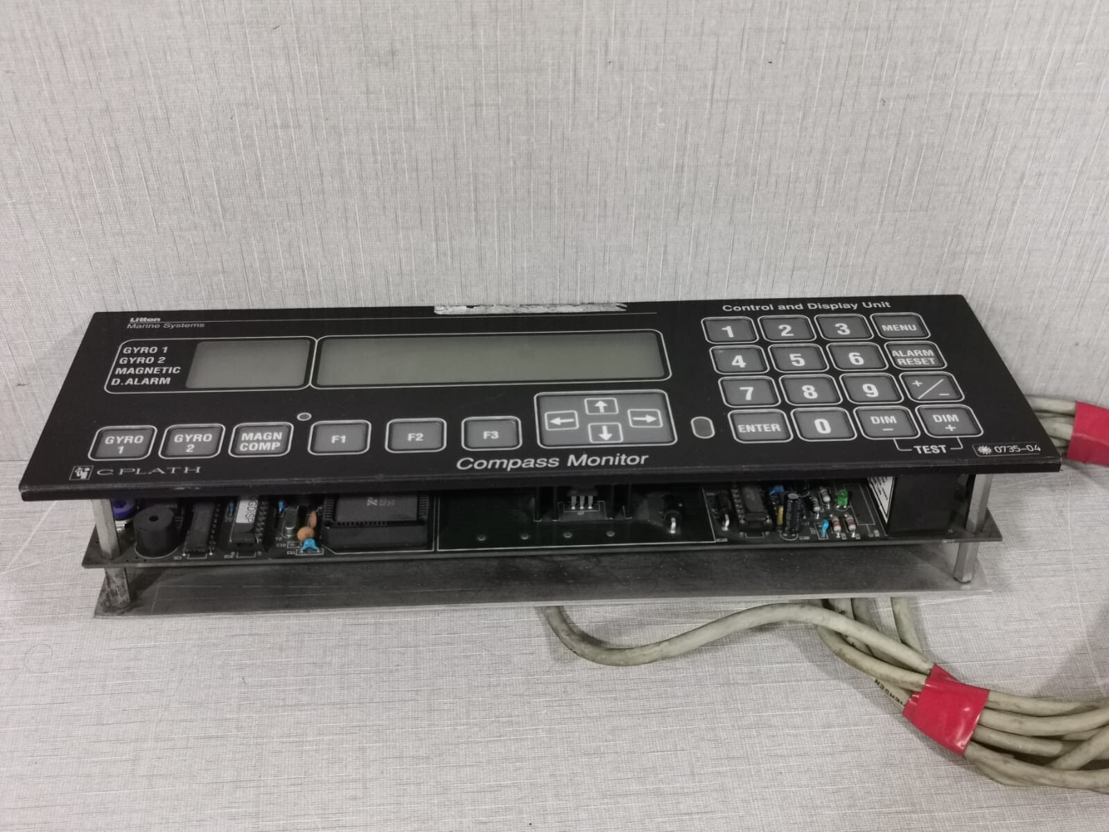 LITTON MARINE SYSTEMS 0419002 Litton 4923 Compass Monitor Control & Display Unit S/N: 0419002, Rev AG 6