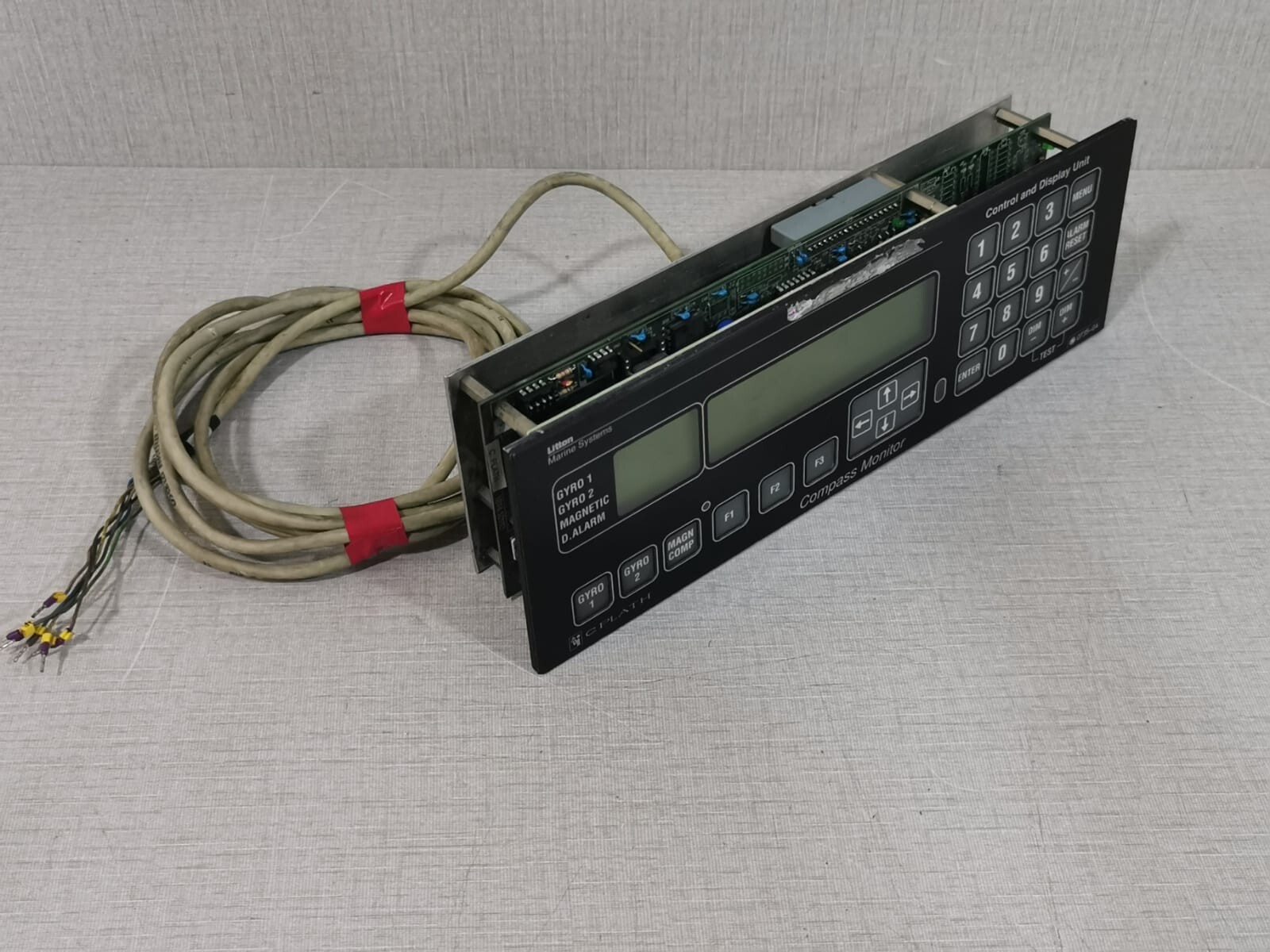 LITTON MARINE SYSTEMS 0419002 Litton 4923 Compass Monitor Control & Display Unit S/N: 0419002, Rev AG 10