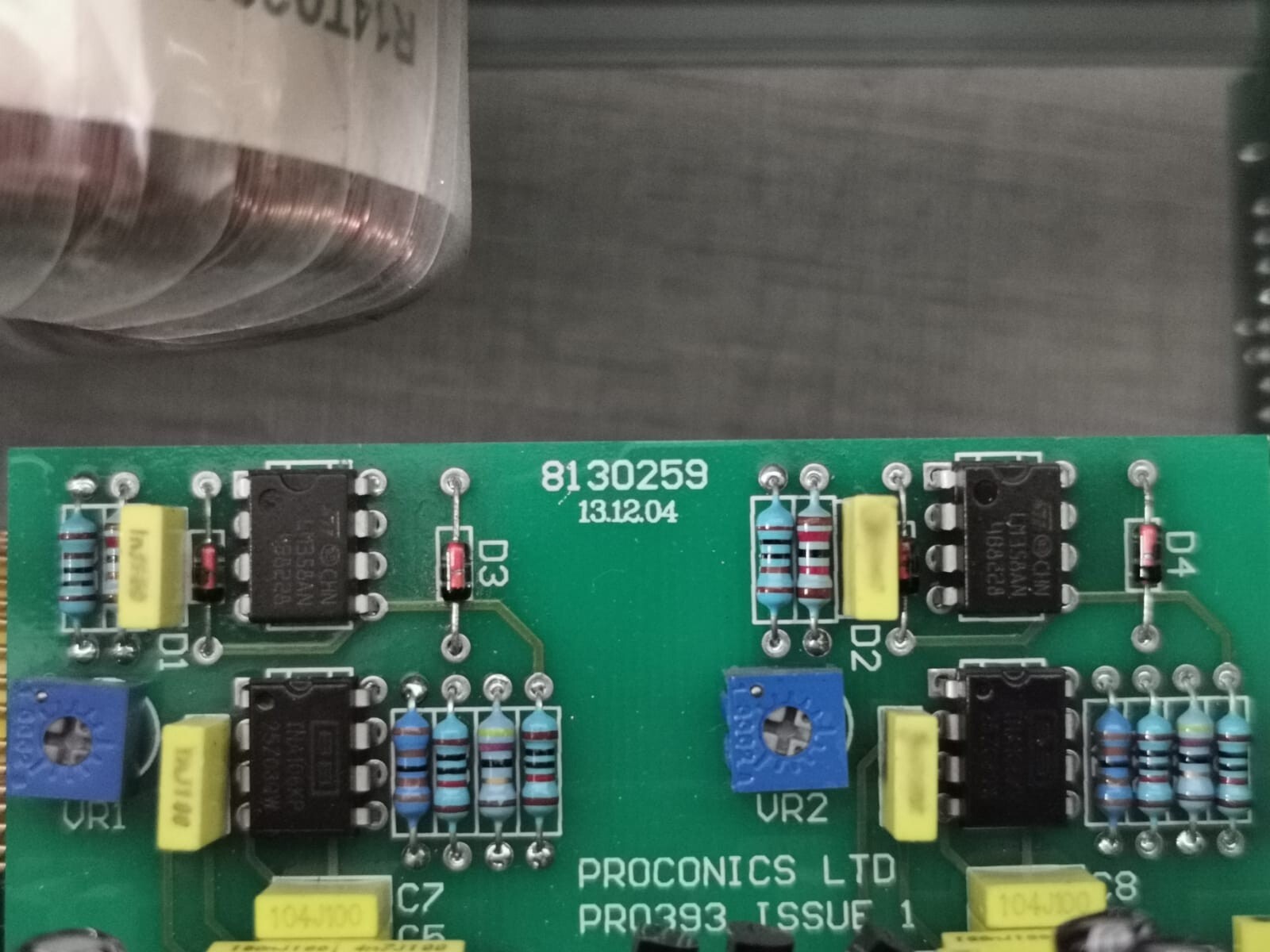 PROCONICS PRO395 PROCONICS PRO395 ISSUE 3 ANODE MODULE/PROCONICS LTD PRO393 ISSUE 1 6