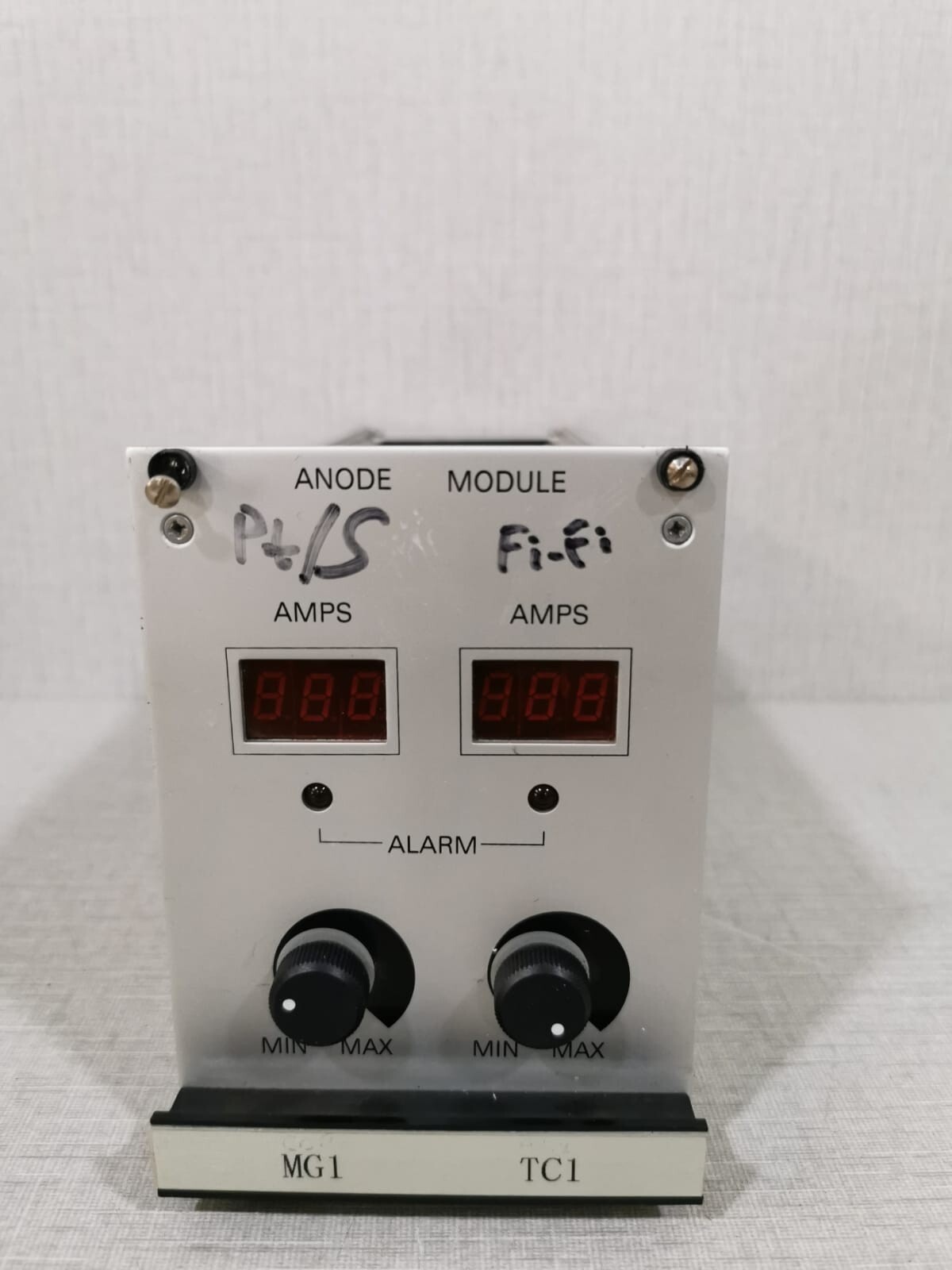 PROCONICS PRO395 ISSUE 3 ANODE MODULE/PROCONICS LTD PRO393 ISSUE 1