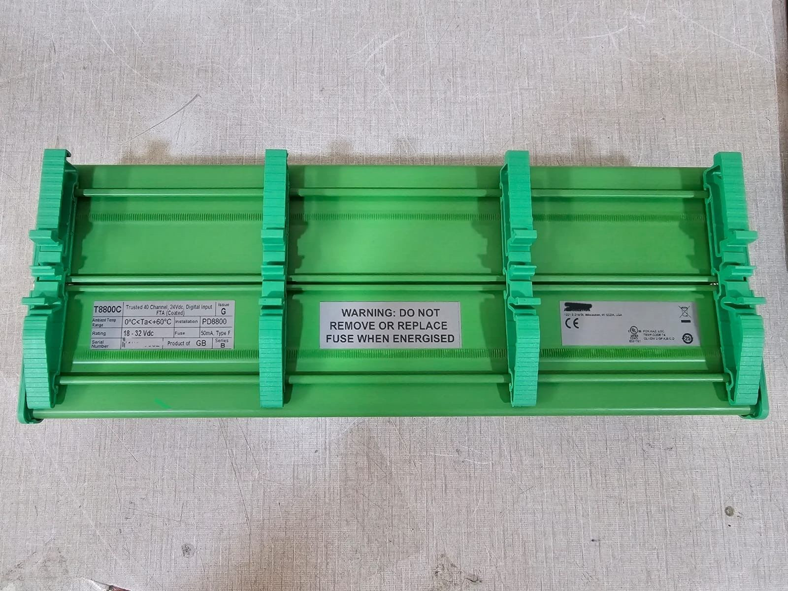 Rockwell T8800C Rockwell Automation T8800C Ser.B Ver.G PN-179264 Trusted 40 channel 24vdc 3