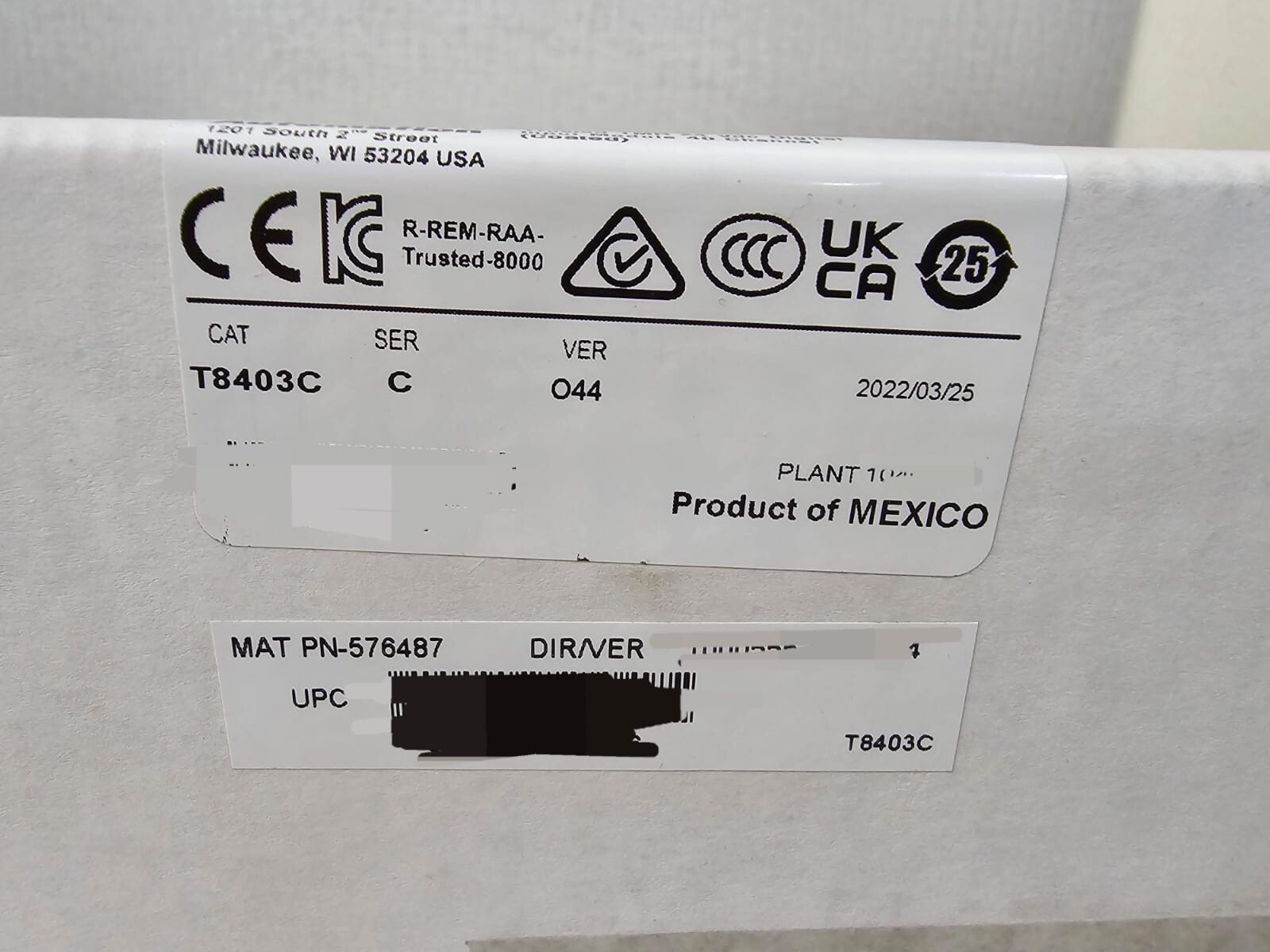 Rockwell T8403C Rockwell Automation T8403C SerC VerO44 Trusted TMR Digital Input Module Sealed 2