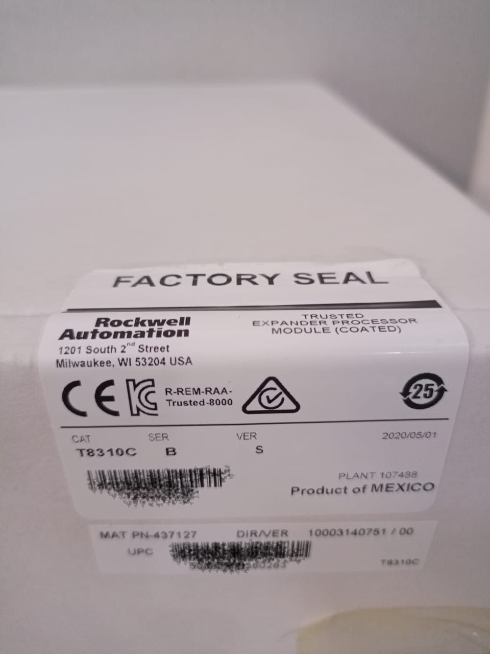 Rockwell T8310C ROCKWELL AUTOMATION T8310C Ser. B Ver. S PN-437127 Expander Processor 2