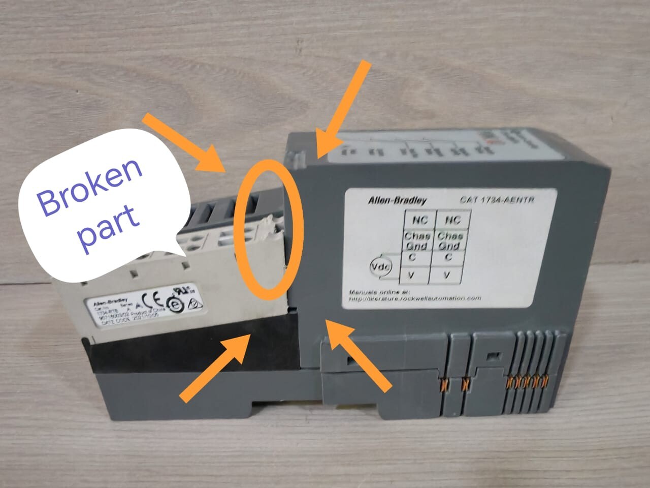 Allen-Bradley 1734-AENTR Allen Bradley 1734-AENTR Ethernet Adapter Module 6
