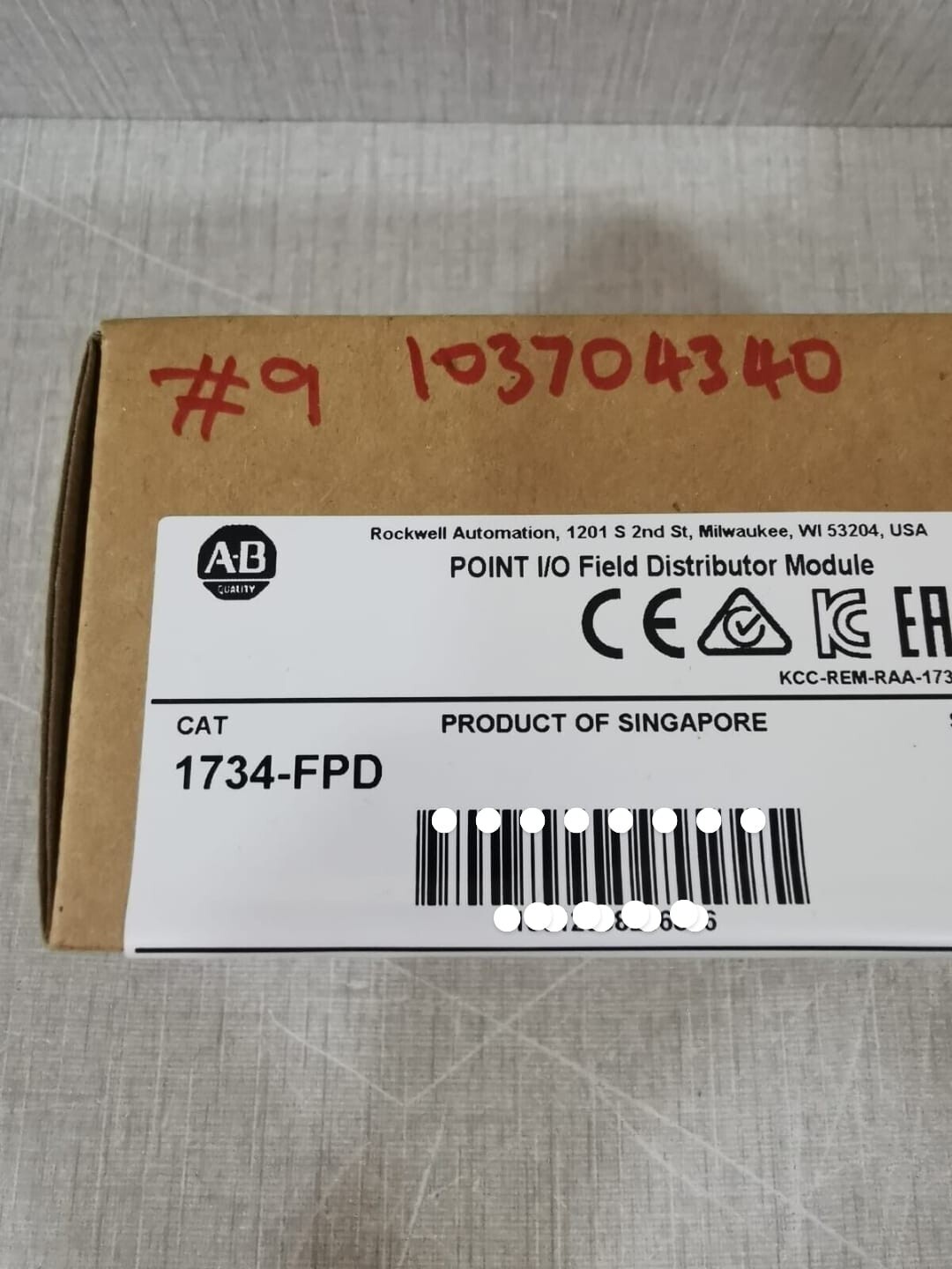 Allen-Bradley 1734-FPD Allen Bradley 1734-FPD Point I/O Field Distributor Module Ser B 2
