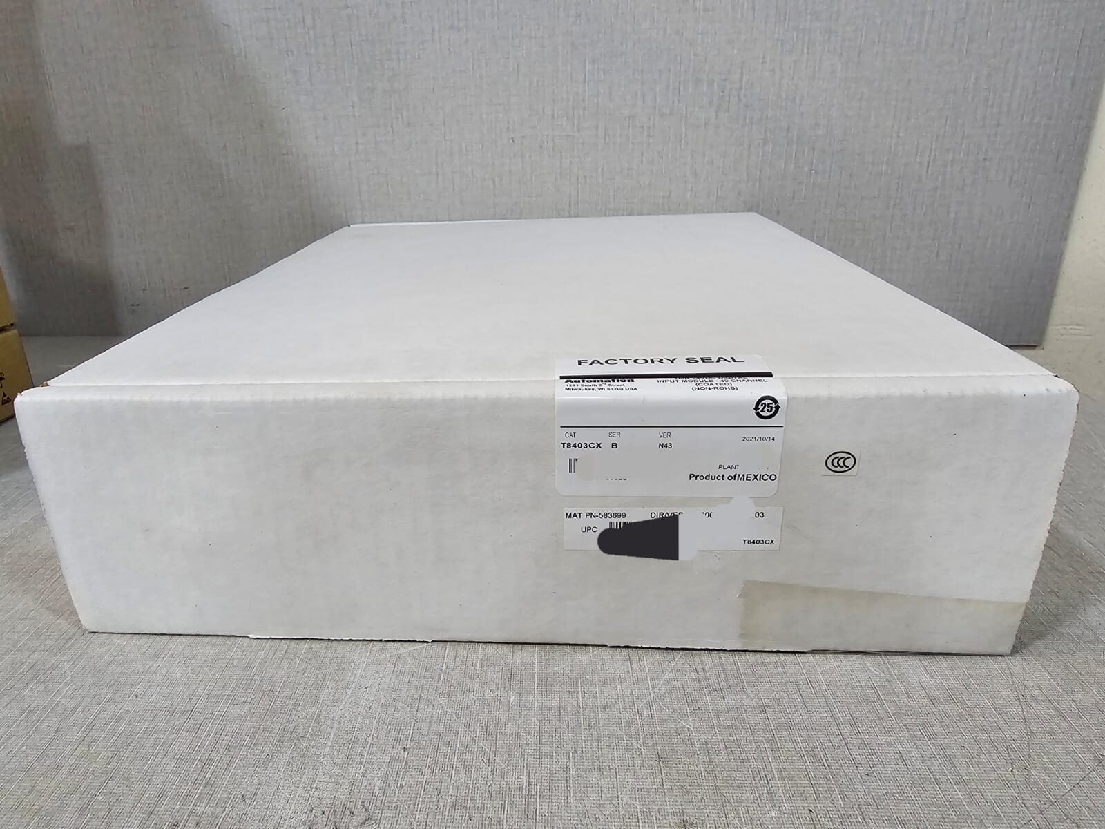 Allen-Bradley T8403CX ROCKWELL AUTOMATION T8403CX Ser. B Ver.N43 PN-583699 24VDC DIGITAL INPUT MODULE 3
