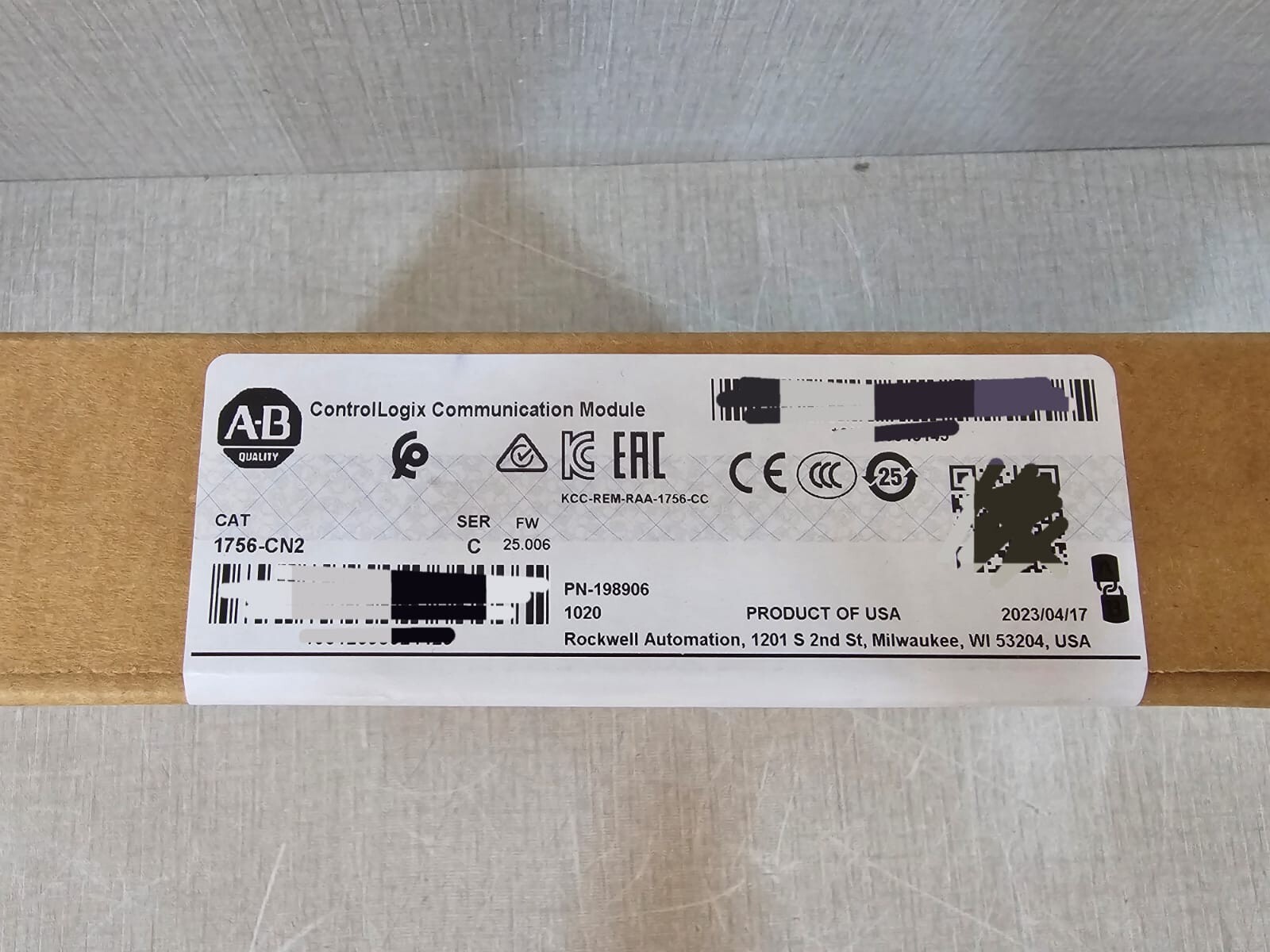 Allen-Bradley 1756-CN2 SER C Factory Sealed AB 1756-CN2 SER C ControlLogix Communication Module 1756CN2 2