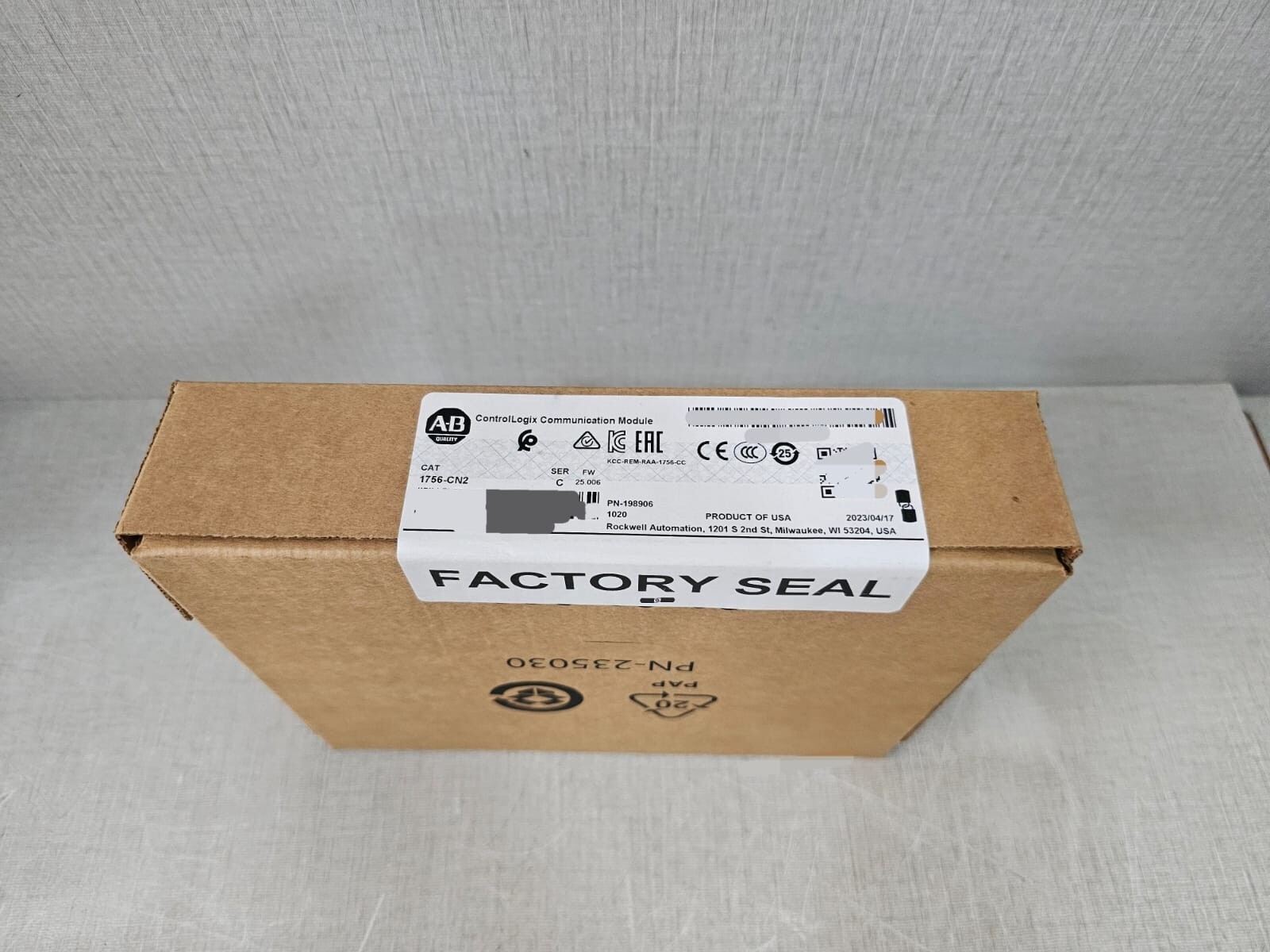 Allen-Bradley 1756-CN2 SER C Factory Sealed AB 1756-CN2 SER C ControlLogix Communication Module 1756CN2 3