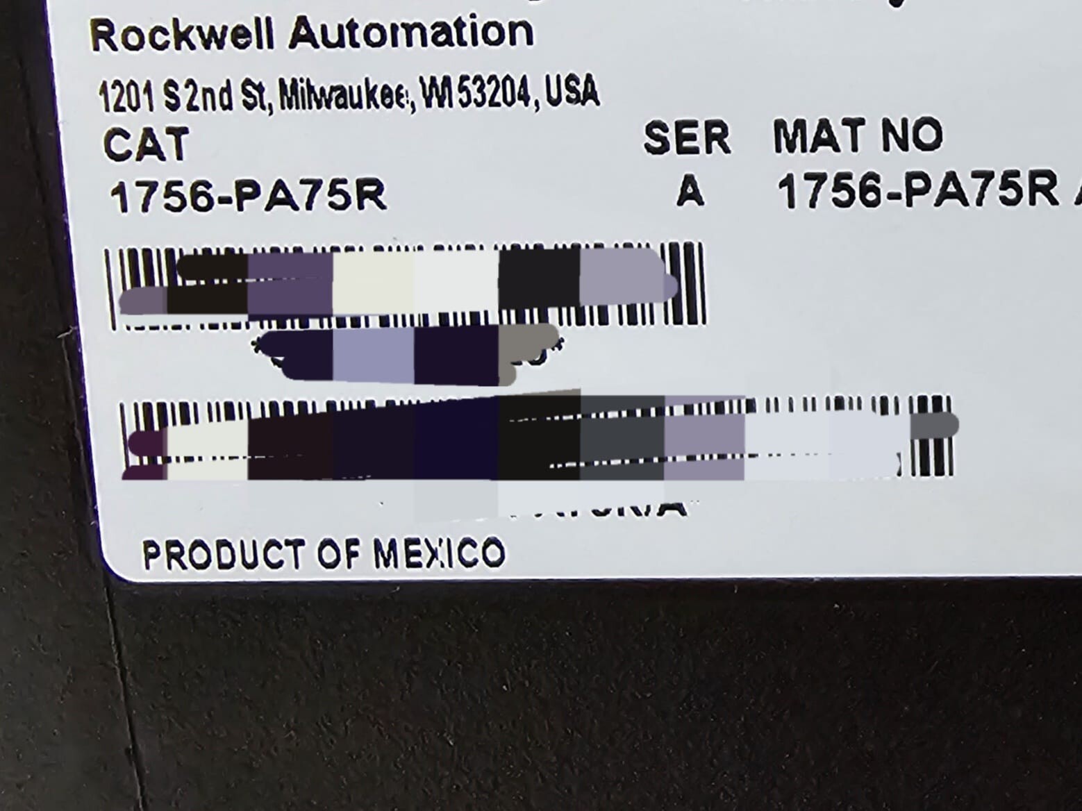 Allen-Bradley 1756-PA75R Allen-Bradley 1756-PA75R SER. A CONTROLLOGIX AC REDUNBANT POWER SUPPLY 5