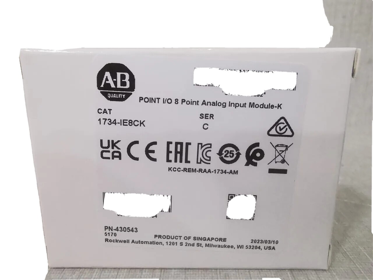 Allen-Bradley 1734-IE8CK Allen-Bradley 1734-IE8CK Ser C Point I/O 8 Point Analog Input Module-K 4