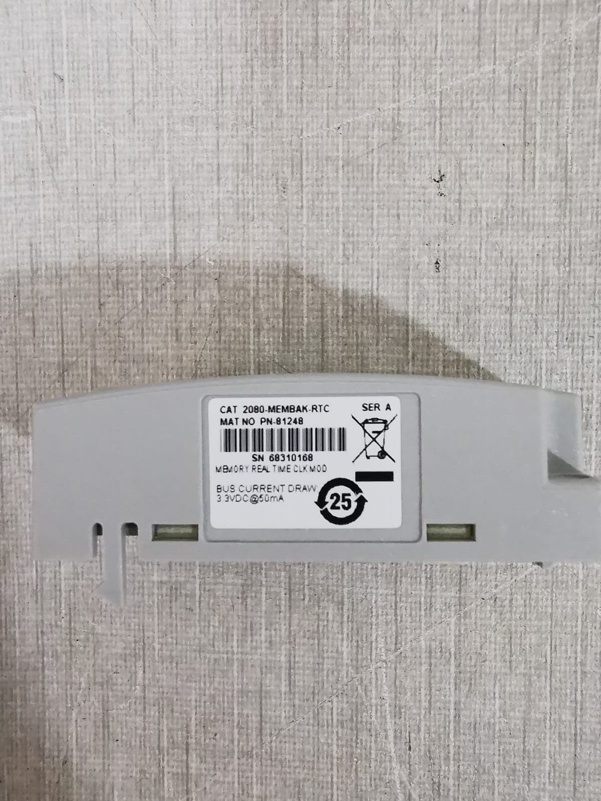Allen-Bradley Micro800 Allen Bradley 2080-MEMBAK-RTC SER.A Micro800 Memory Module WITH RTC PLUG-IN 3