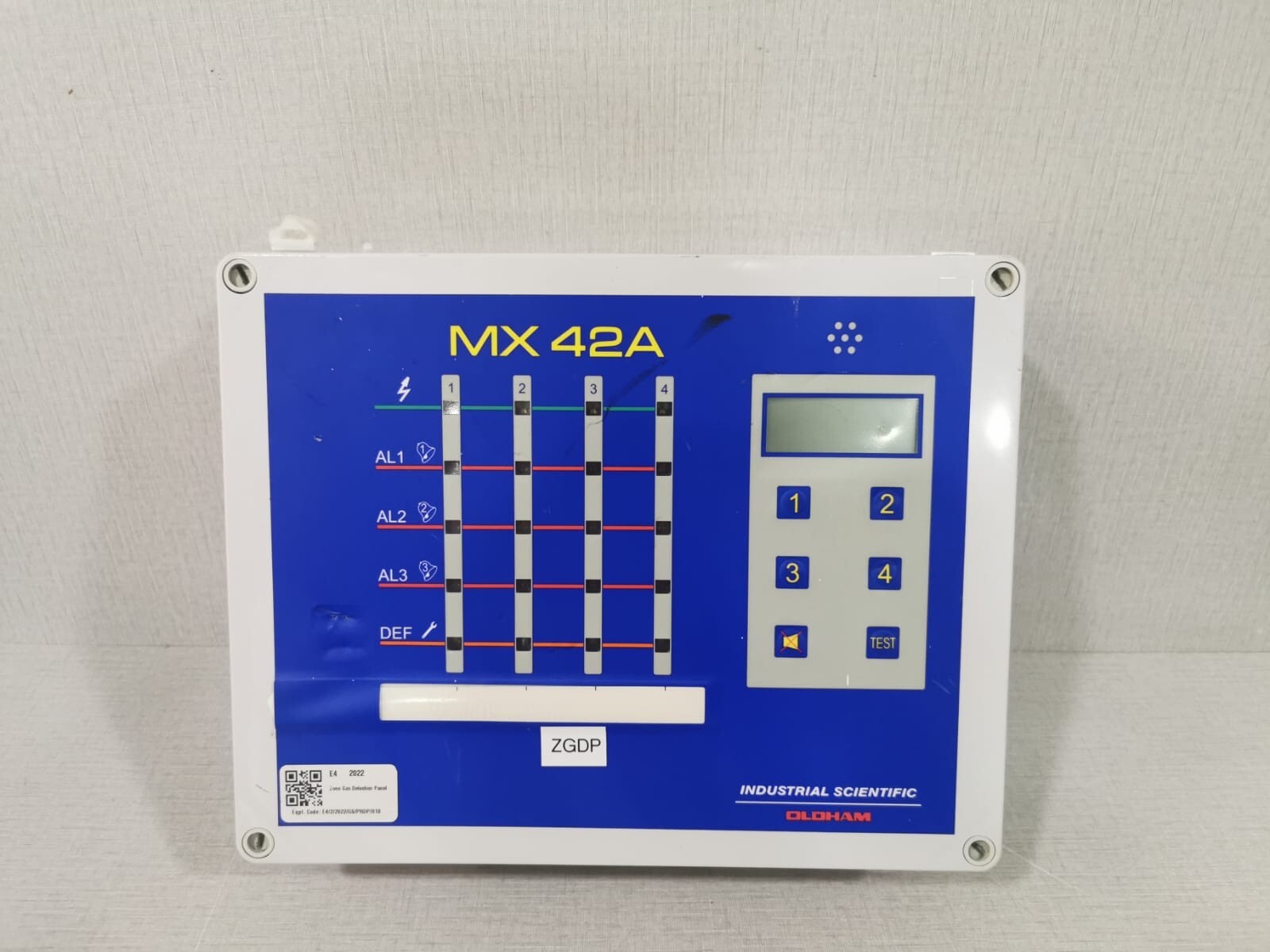 OLDHAM CENTRALE DETECTION MX42 A CONTROL UNIT- 4 CHANNEL