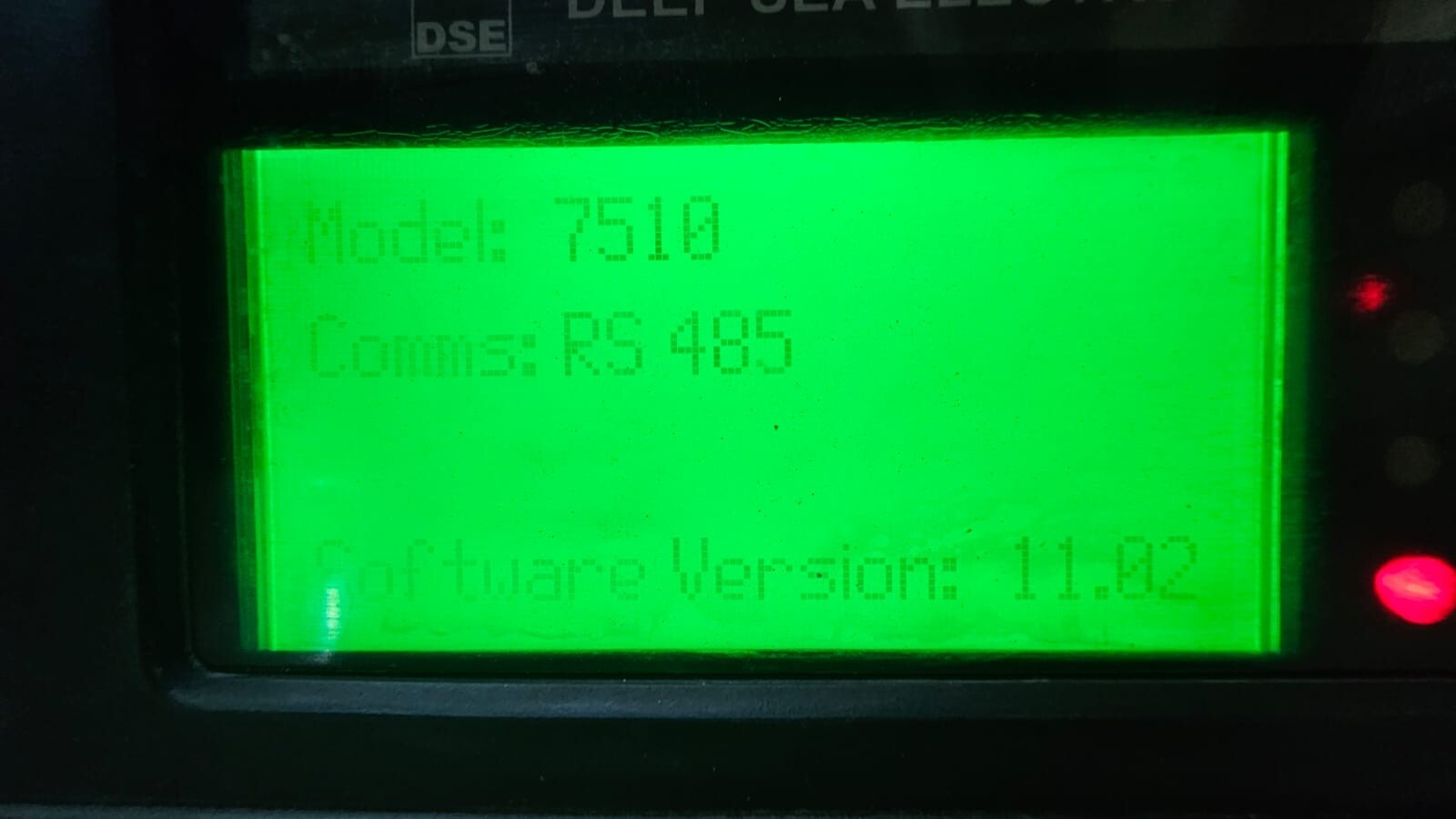 DSE DSE 7510 Deep Sea Electronics DSE 7510 MK1 S/V 11.20 / 7510 002-21 Controller 5