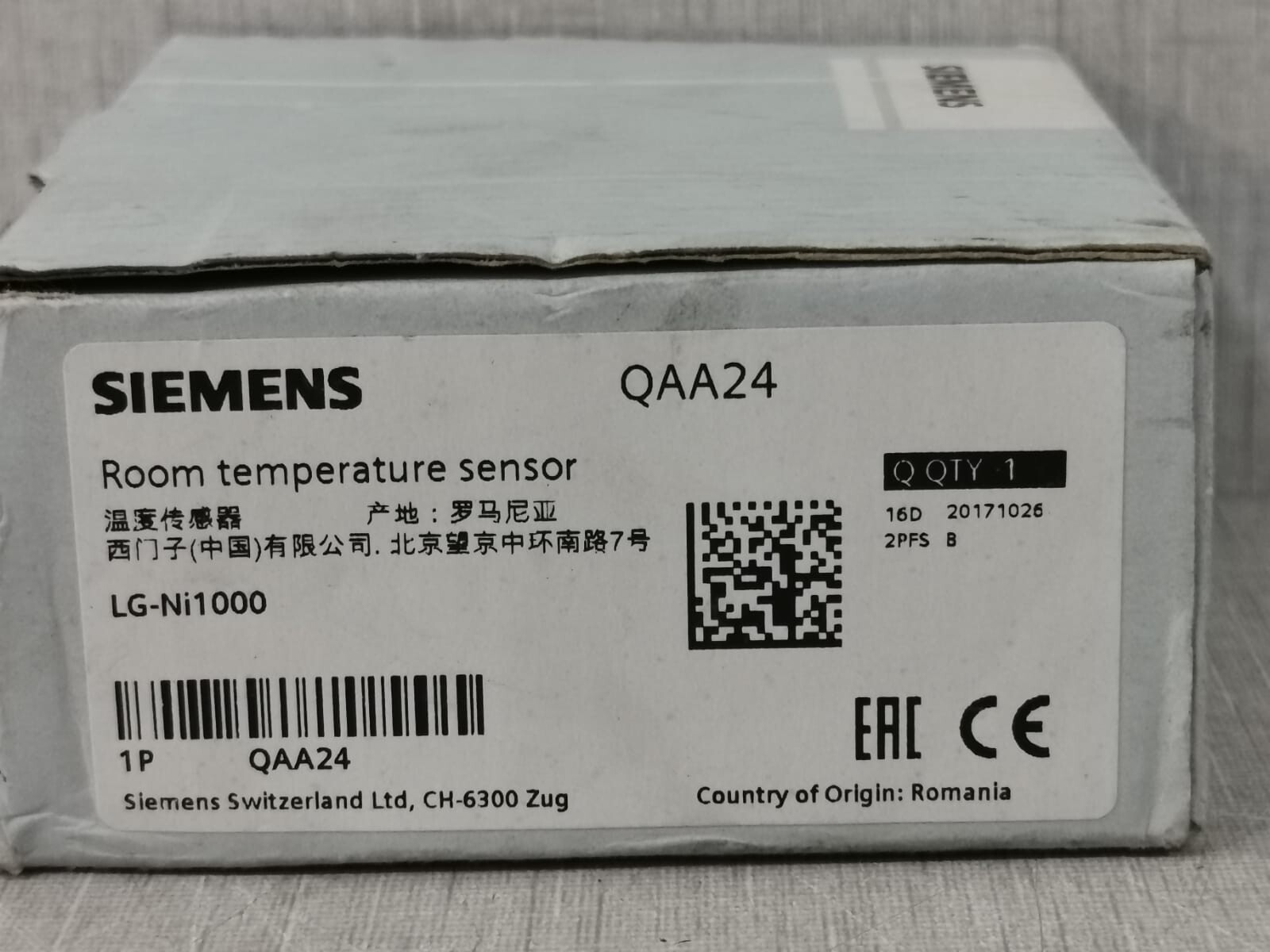 Siemens QAA24 SIEMENS QAA24 Room Temperature Sensor 3