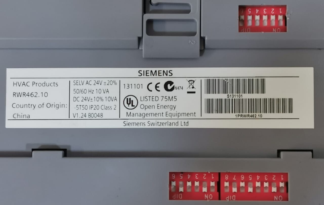Siemens RWR462.10 Siemens PolyCool RWR462.10 - Superheat Controller for Dry Expansion 6