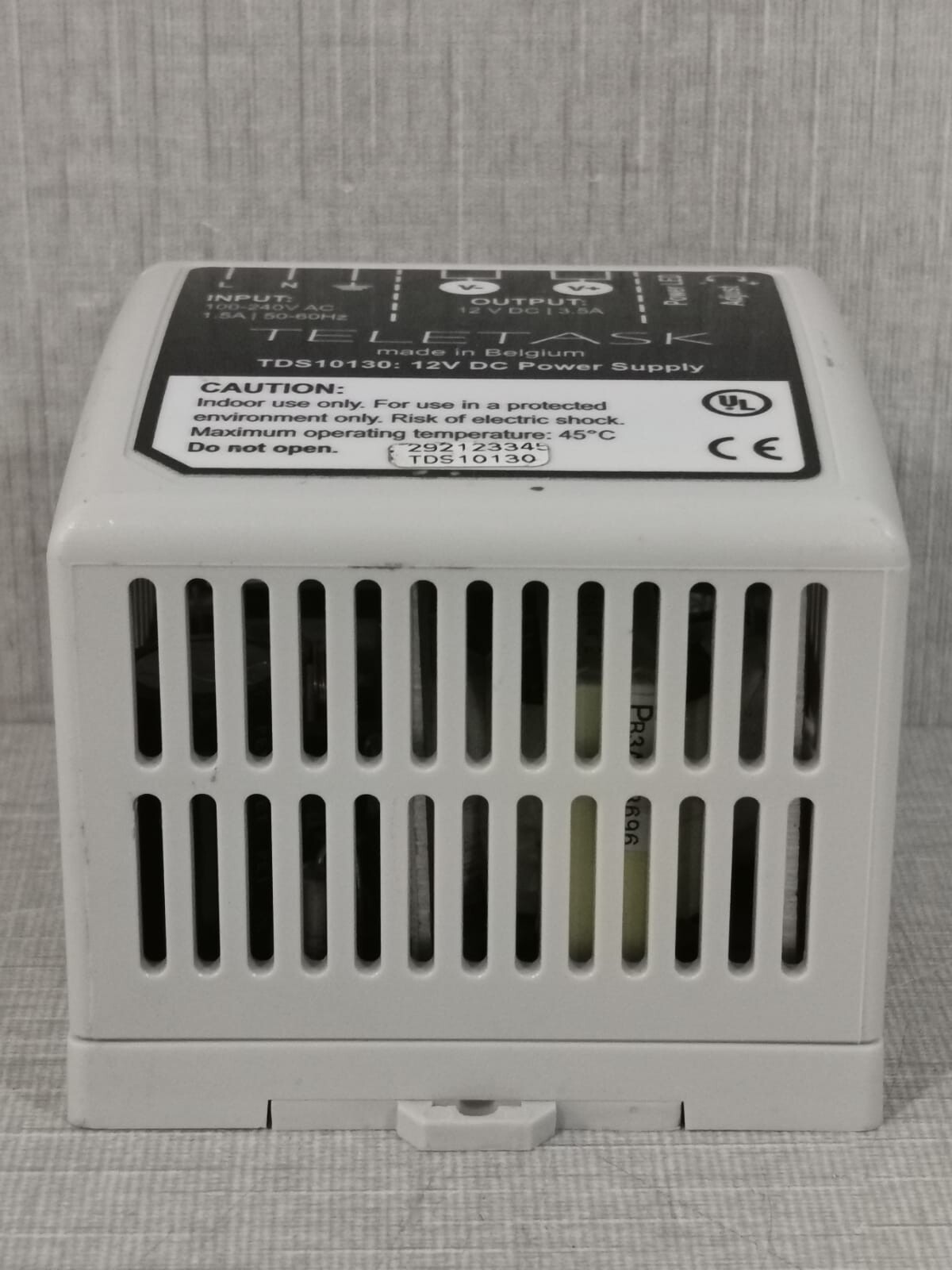 TELETASK TDS10130 TELETASK TDS10130 AUTOBUS POWER SUPPLY– 12V DC 3.5A 4