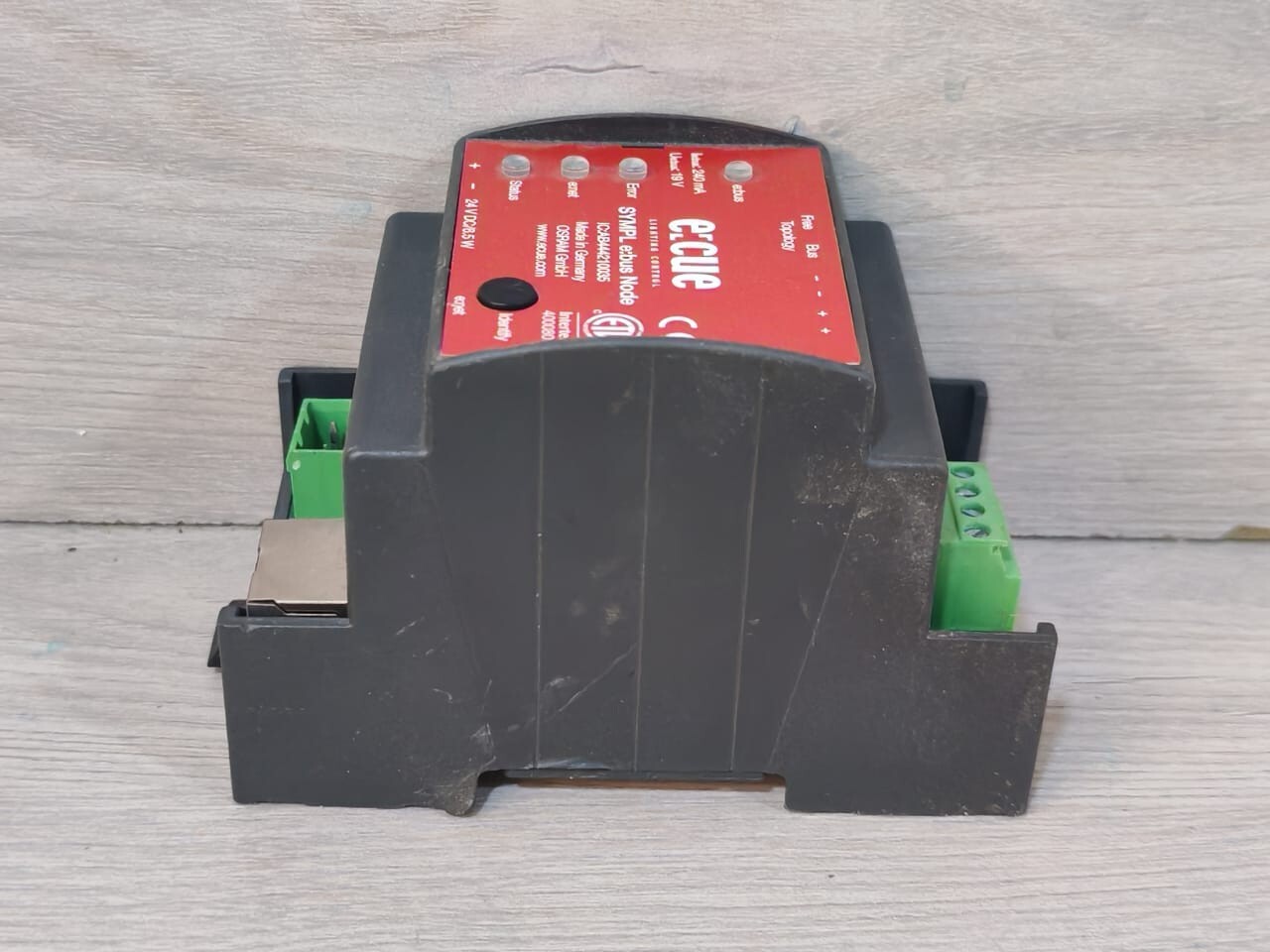 E:CUE Lighting Control AB444210035  SYMPL e:BUS NODE E:CUE IC: AB444210035 SYMPL e:BUS NODE 5