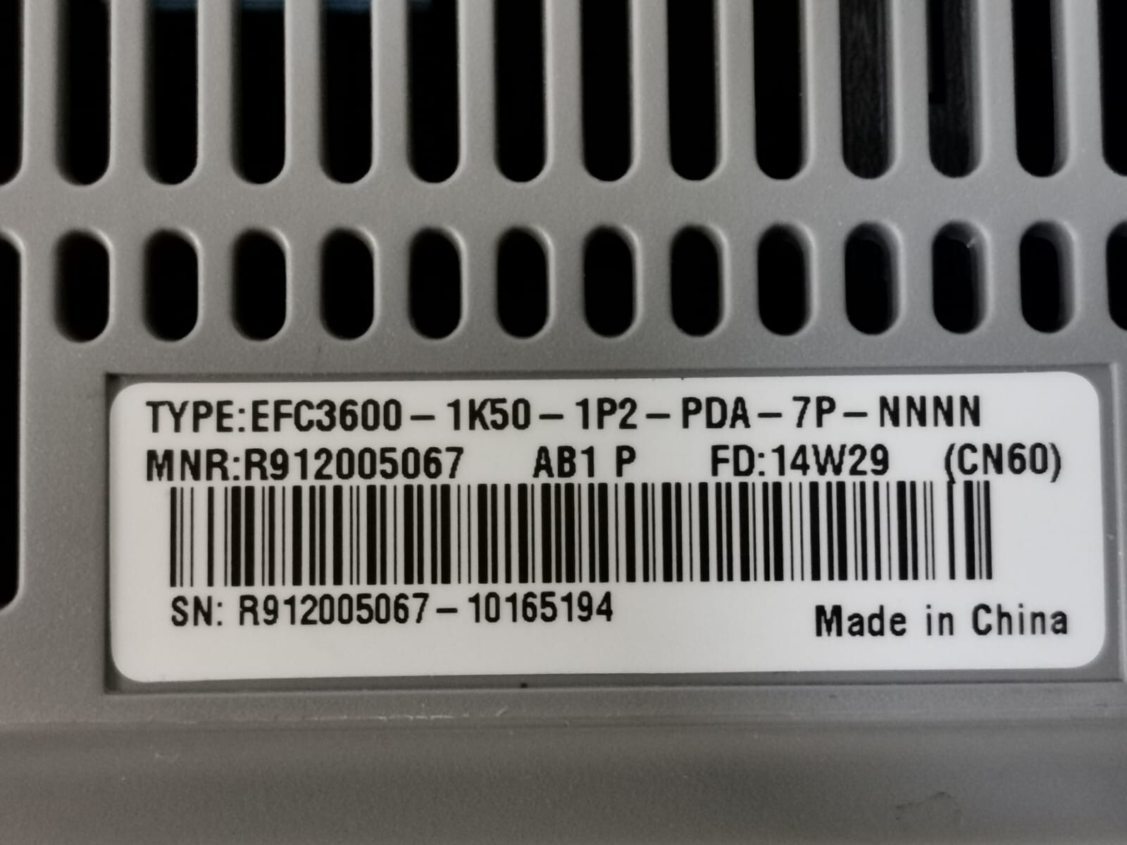 Bosch Rexroth EFC-3600 REXROTH EFC3600-1K50-1P2-PDA-7P-NNNN Frequency Converter EFC 3600 4
