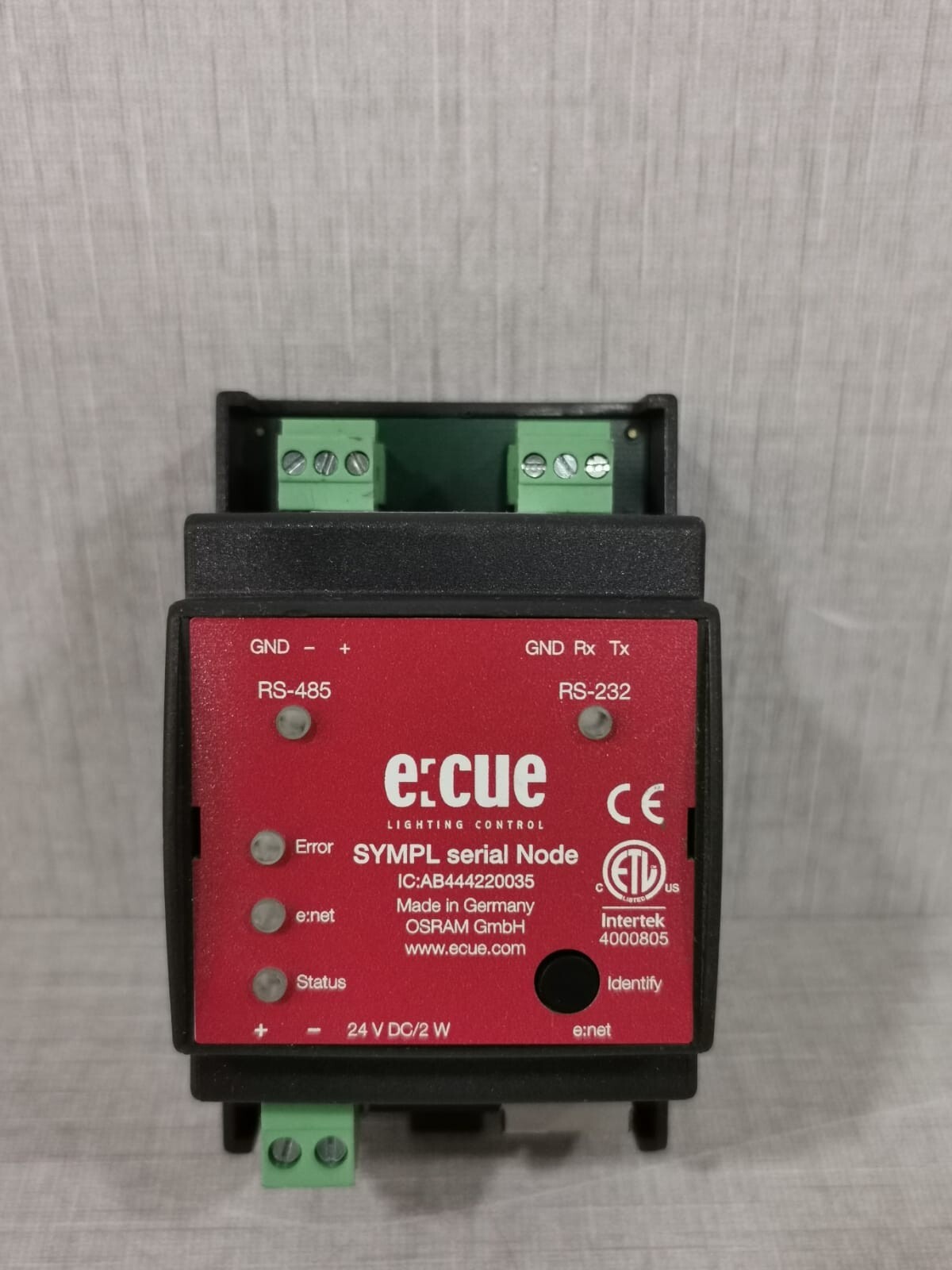 UNKNOWN AB444220035 E:CUE IC:AB444220035 SYMPL SERIAL NODE 2