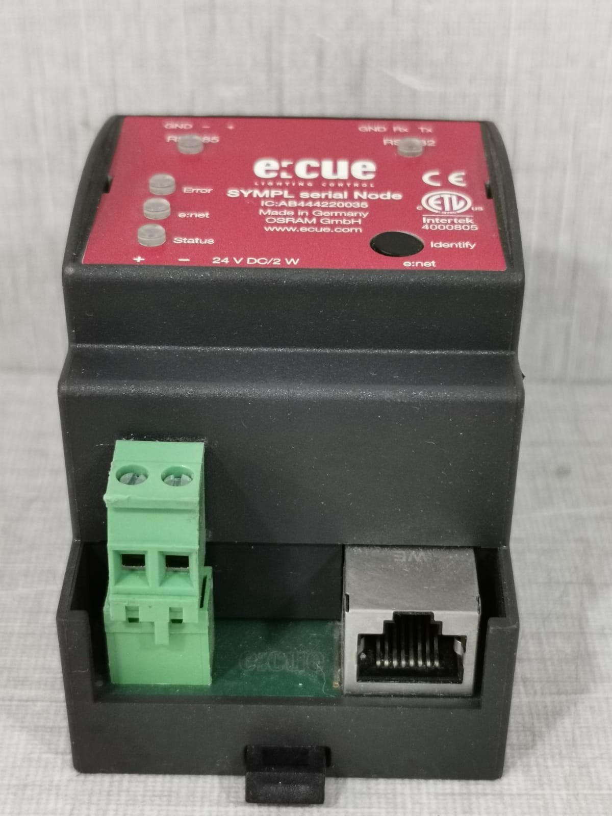 UNKNOWN AB444220035 E:CUE IC:AB444220035 SYMPL SERIAL NODE 5