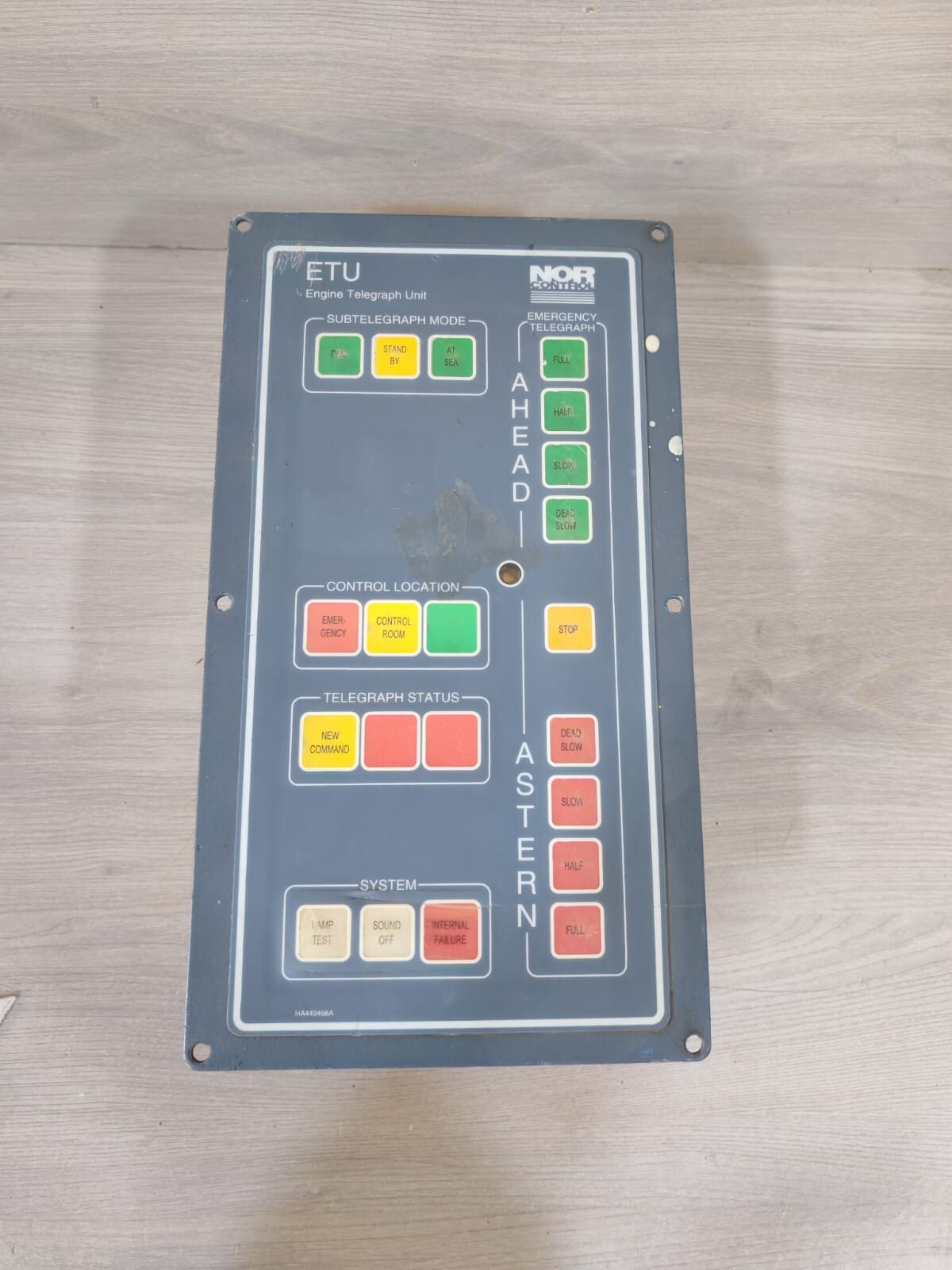 KONGSBERG NorControl ETU 001 820001 Engine Telegraph Unit / Part No: 8200011 8