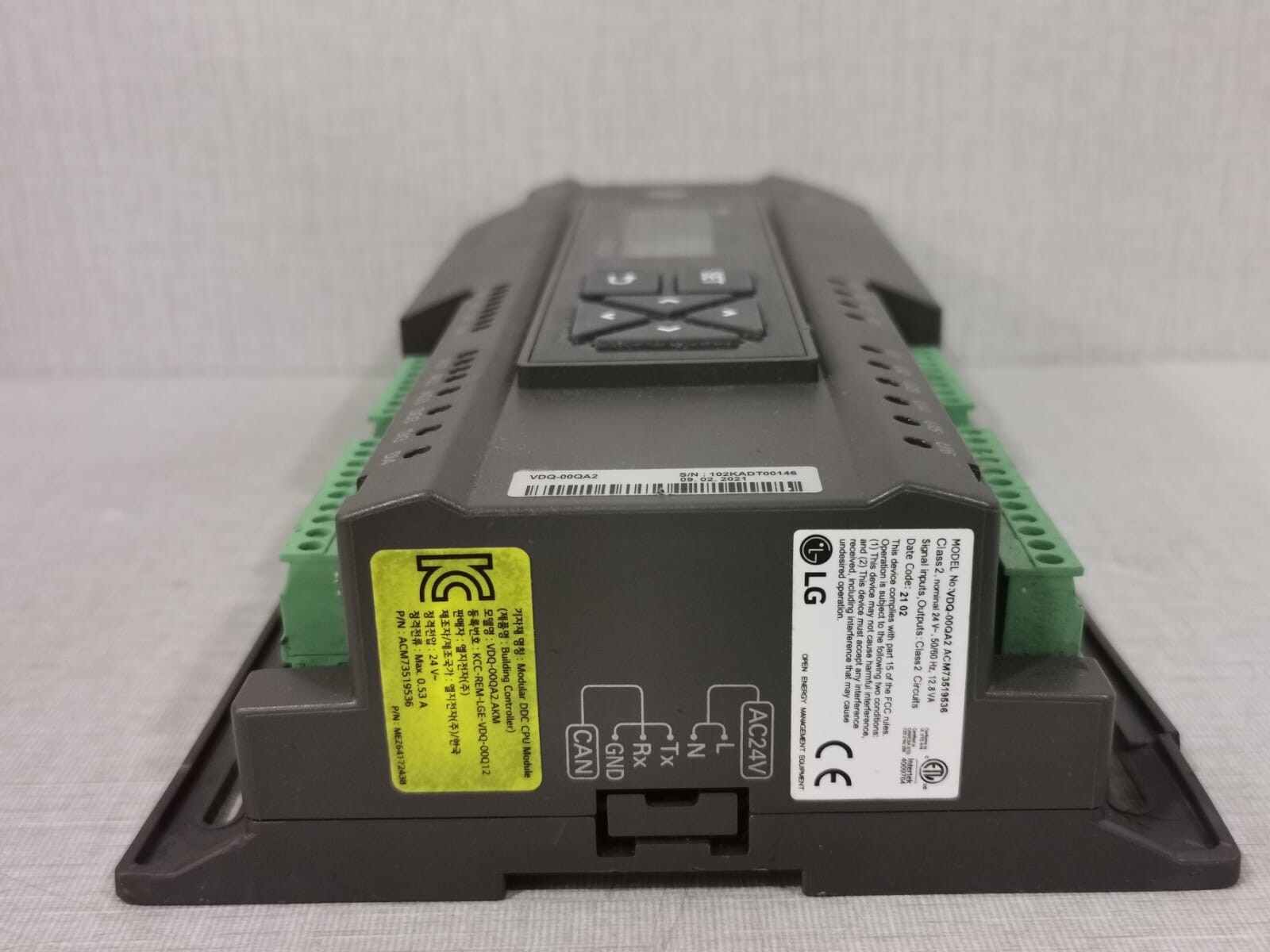 LG VDQ-00QA2 LG VDQ-00QA2 HVAC CONTROLLER /DISPLAY DATA CHANEL II 4