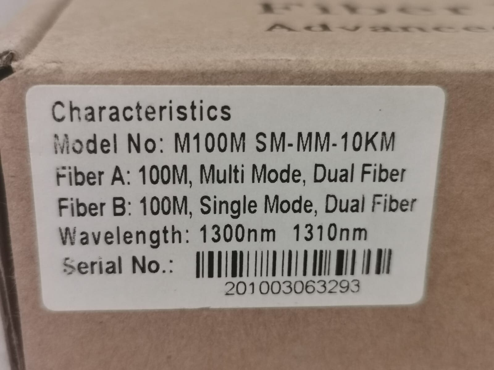 COMMPORT MM-10KM COMMPORT M100M SM-MM-10KM MULTIMODE TO SINGLEMODE FIBER COVERTER 7