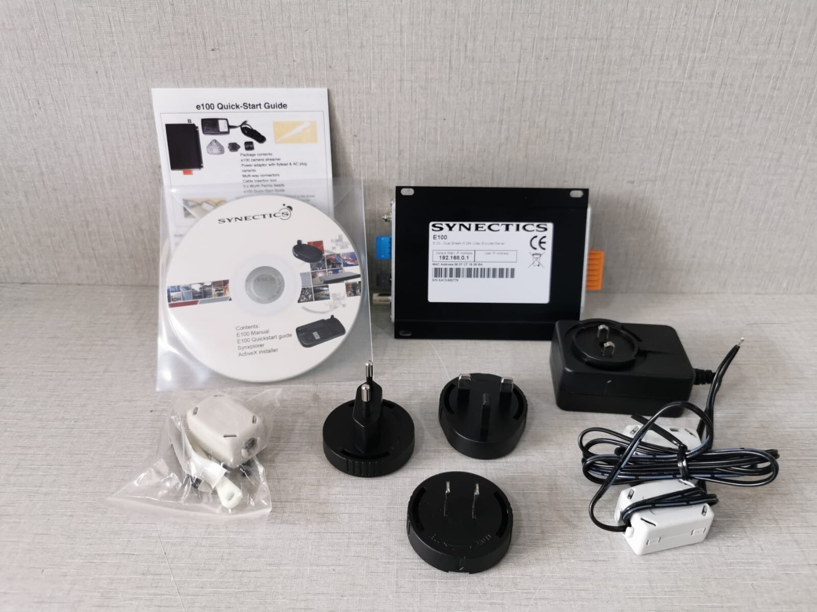 SYNECTICS E100 DUALSTREAM H.264 VIDEO ENCODER/ SERVER