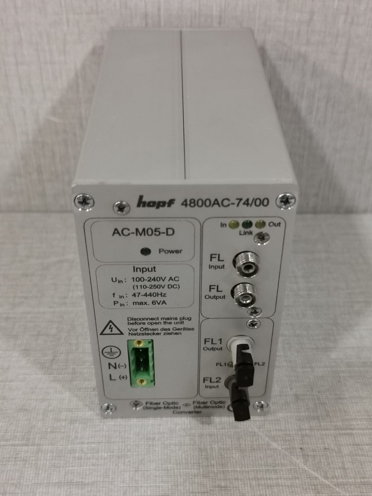 Hopf Elektronik GmbH 4800XX-SMYY HOPF 4800AC-74/00 Signal Converter 4800XX-SMYY 3