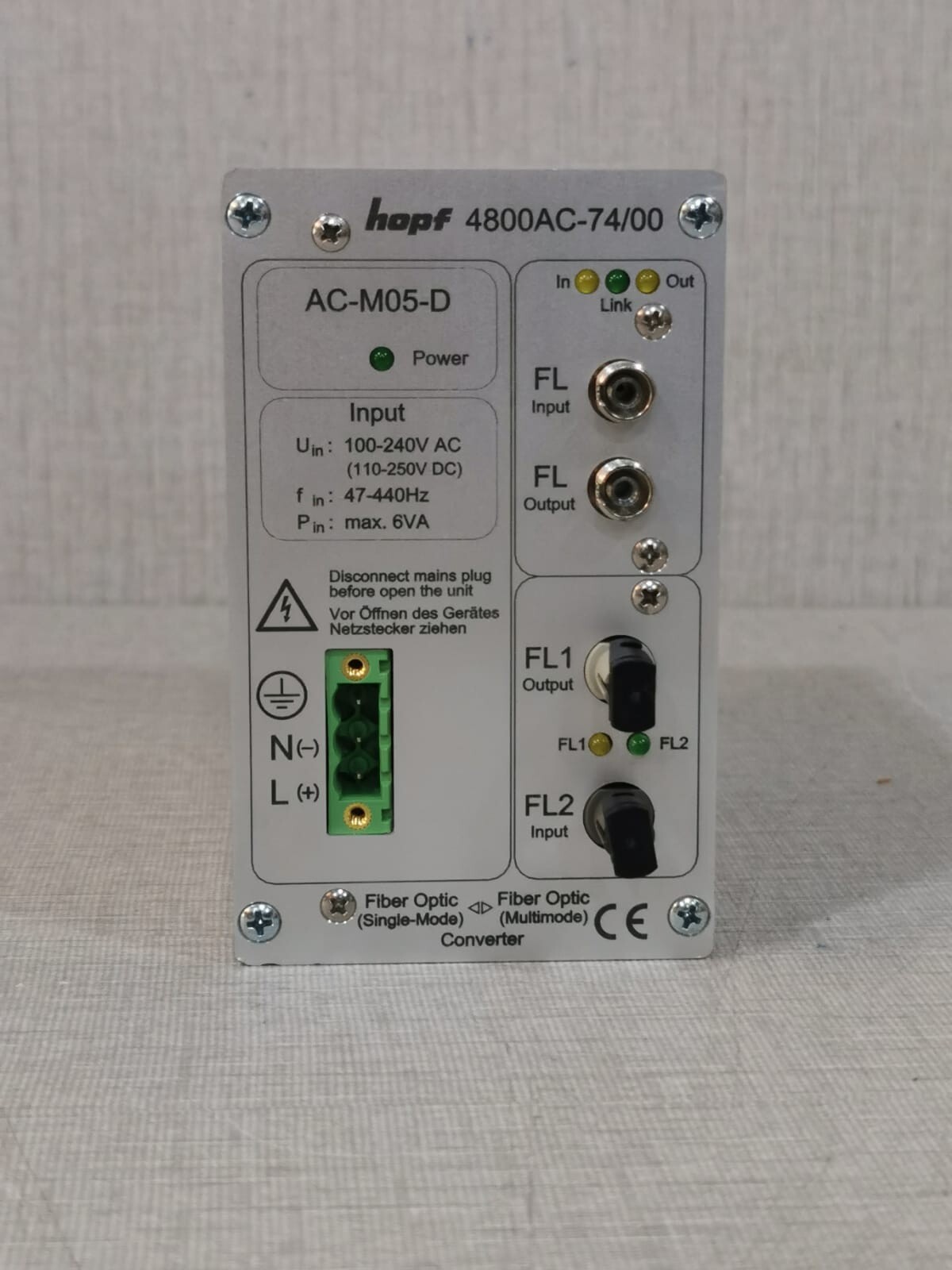 HOPF 4800AC-74/00 Signal Converter 4800XX-SMYY