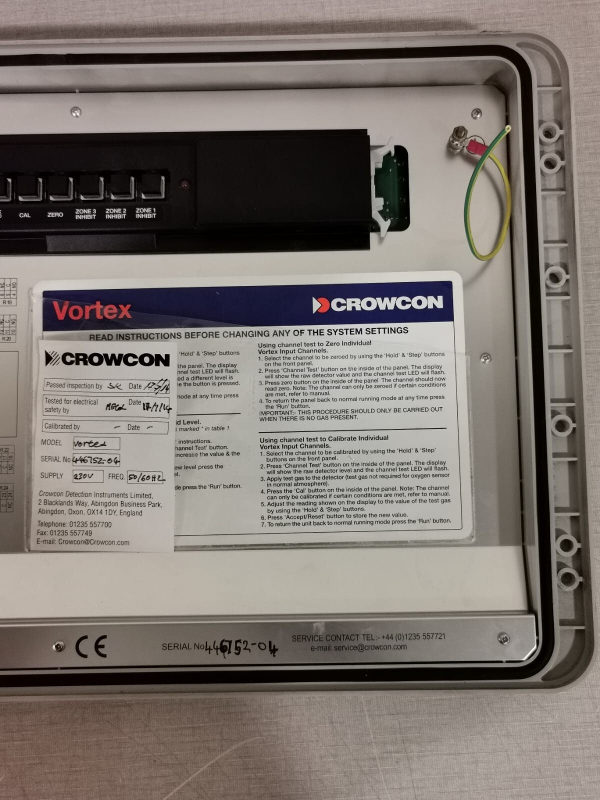 CROWCON NO-446752 CROWCON Vortex Rack / Ser. No: 446752-04 7