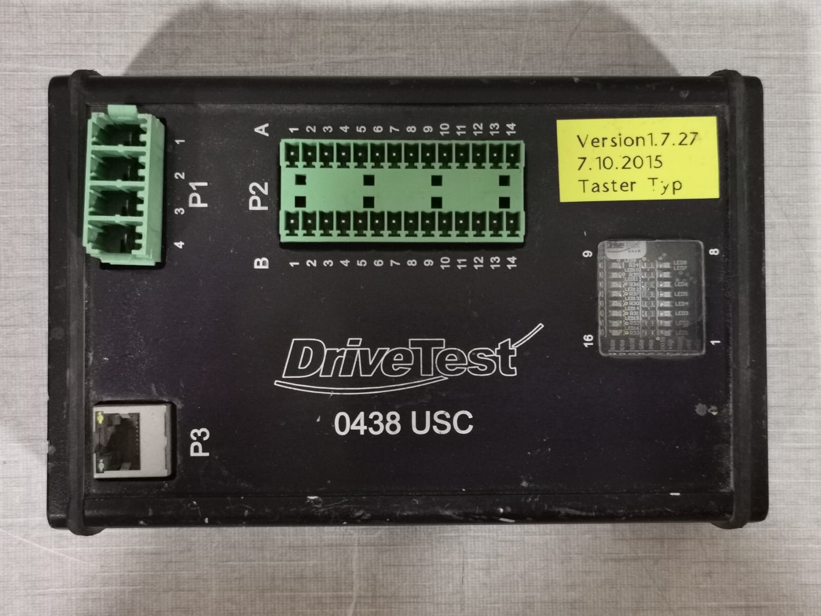 Drive Test GMBH-0438 Drive Test GmbH 0438 Universal Sunroof Controller (USC) Ser. No: 0438.0101 2