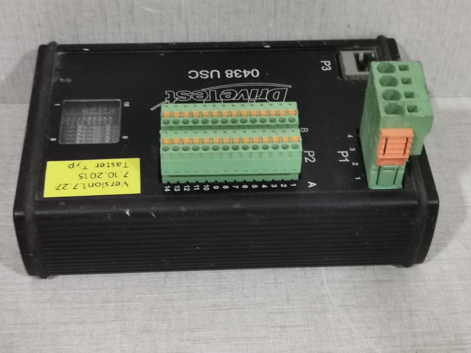 Drive Test GMBH-0438 Drive Test GmbH 0438 Universal Sunroof Controller (USC) Ser. No: 0438.0101 7