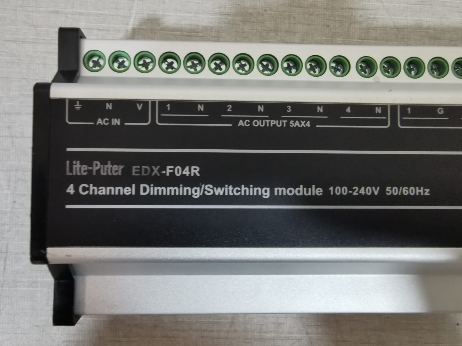Lite-Puter F04R Lite-Puter EDX-F04R 4 Channel Dimming/Switching Module 100-240V 50/60Hz 2