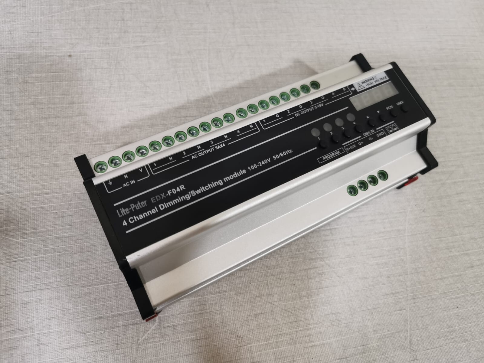 Lite-Puter F04R Lite-Puter EDX-F04R 4 Channel Dimming/Switching Module 100-240V 50/60Hz 9