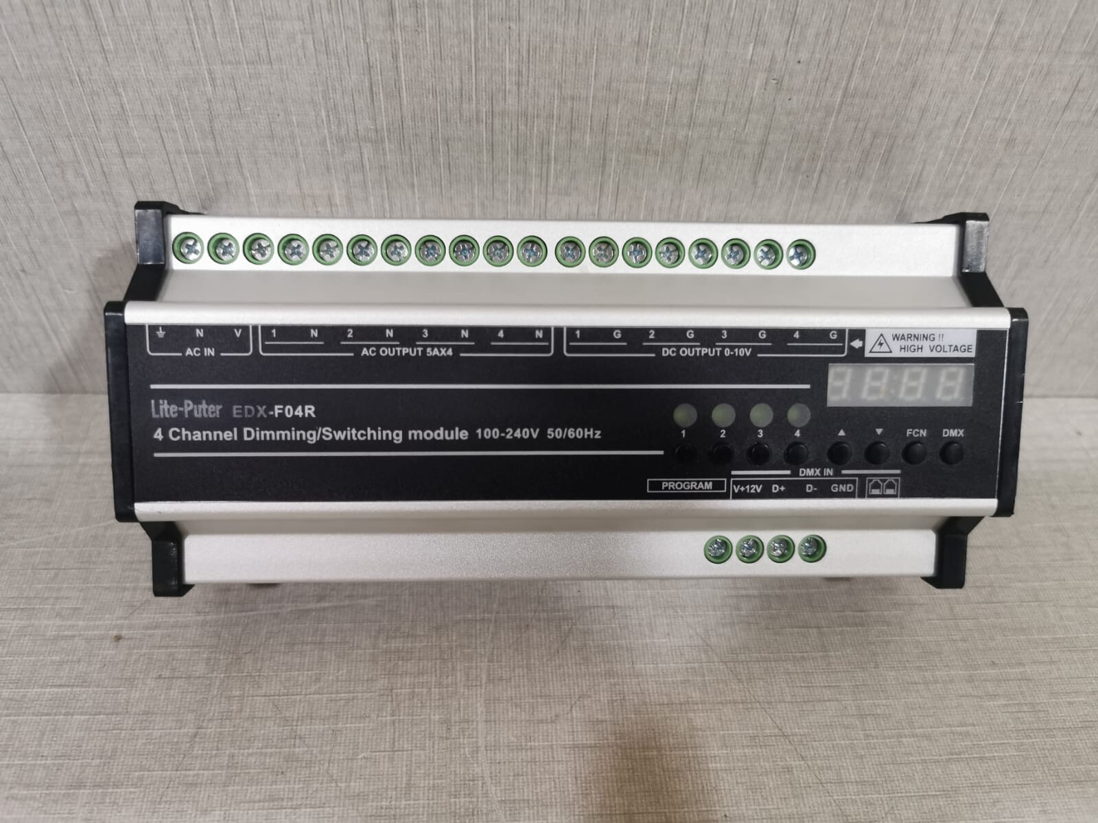 Lite-Puter EDX-F04R 4 Channel Dimming/Switching Module 100-240V 50/60Hz
