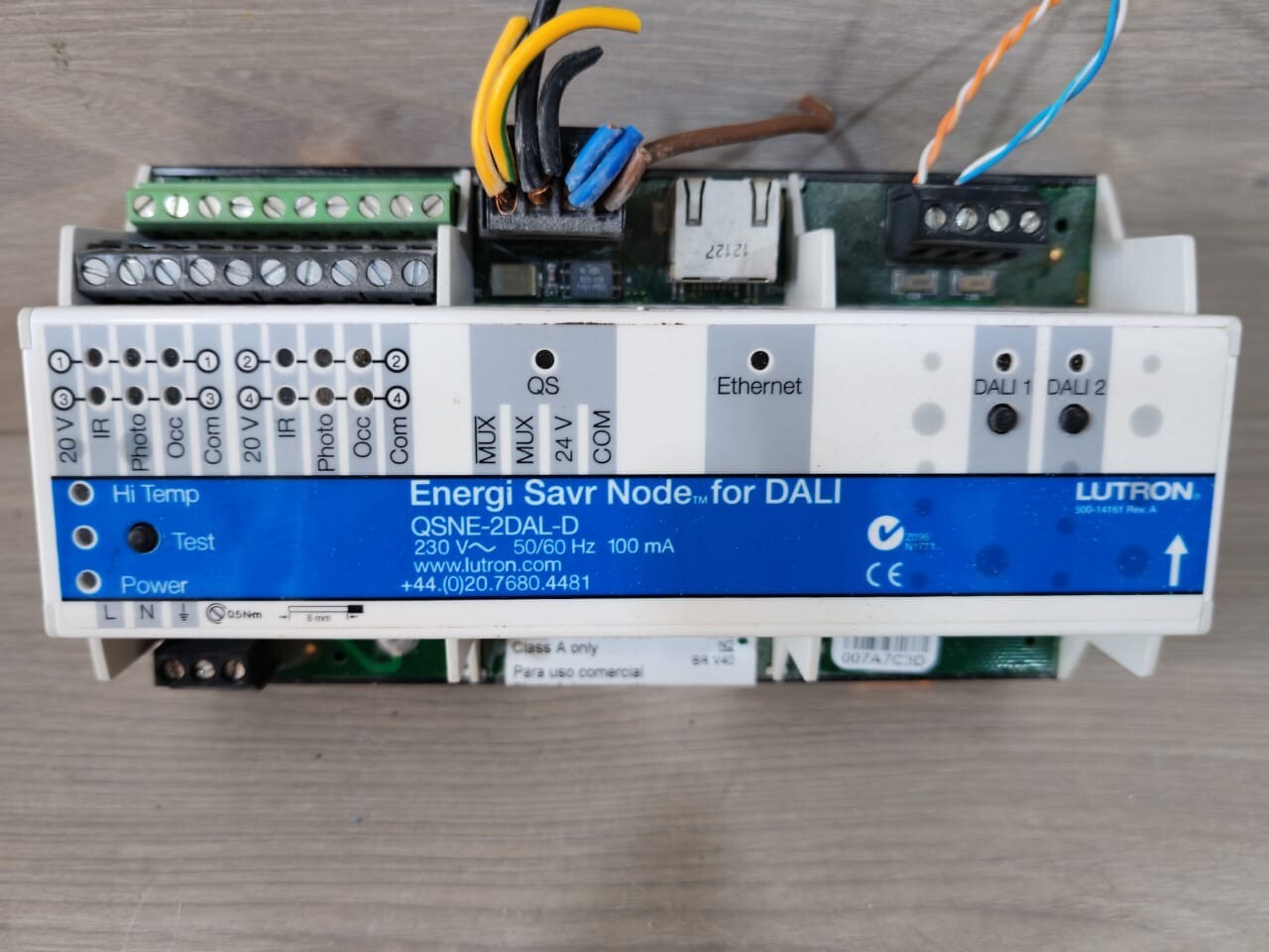 Lutron QSNE-2DAL-D LUTRON QSNE-2DAL-D Energi Savr Node for DALI 230V-50/60 HZ 100mA 3
