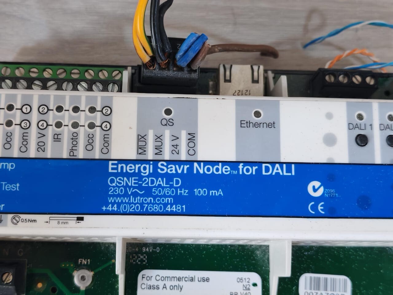 Lutron QSNE-2DAL-D LUTRON QSNE-2DAL-D Energi Savr Node for DALI 230V-50/60 HZ 100mA 5